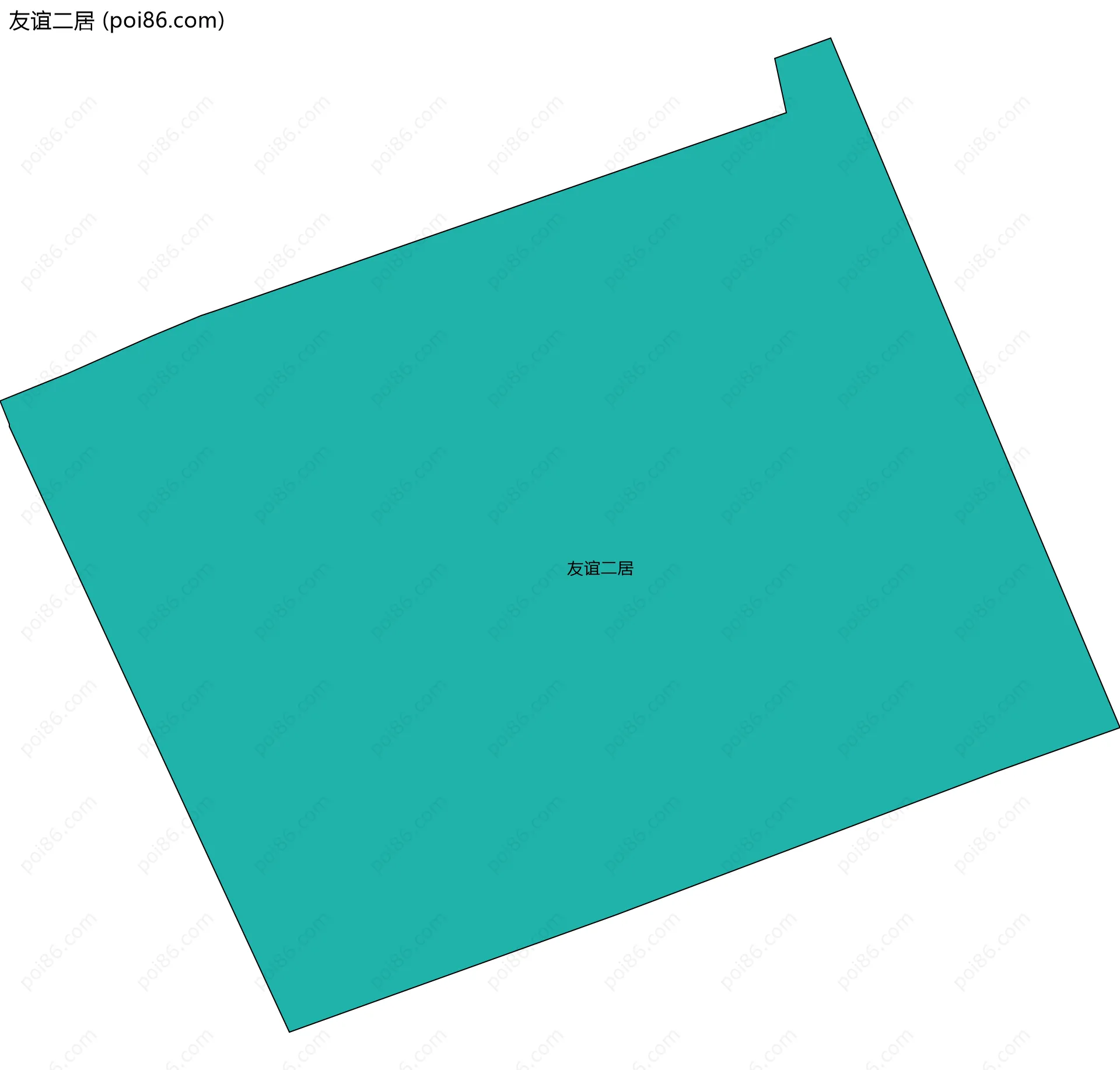 友谊二居边界地图