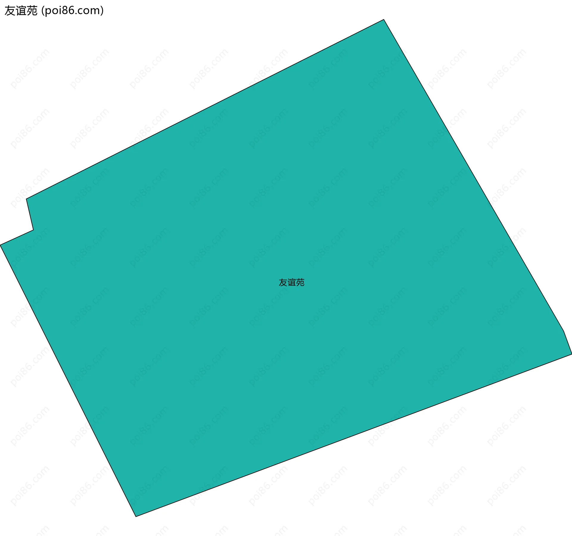 友谊苑边界地图