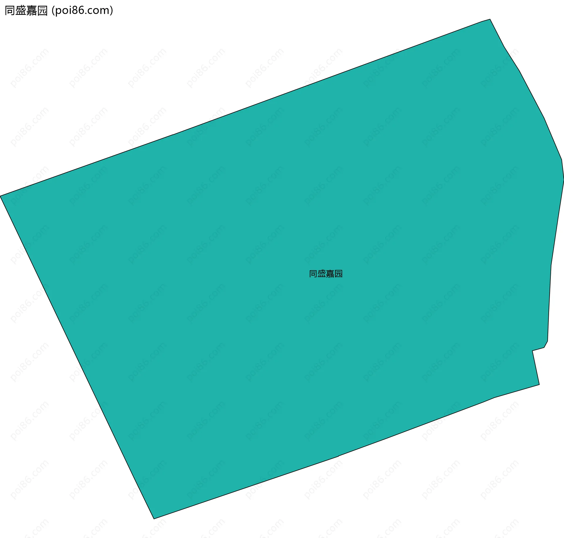 同盛嘉园边界地图