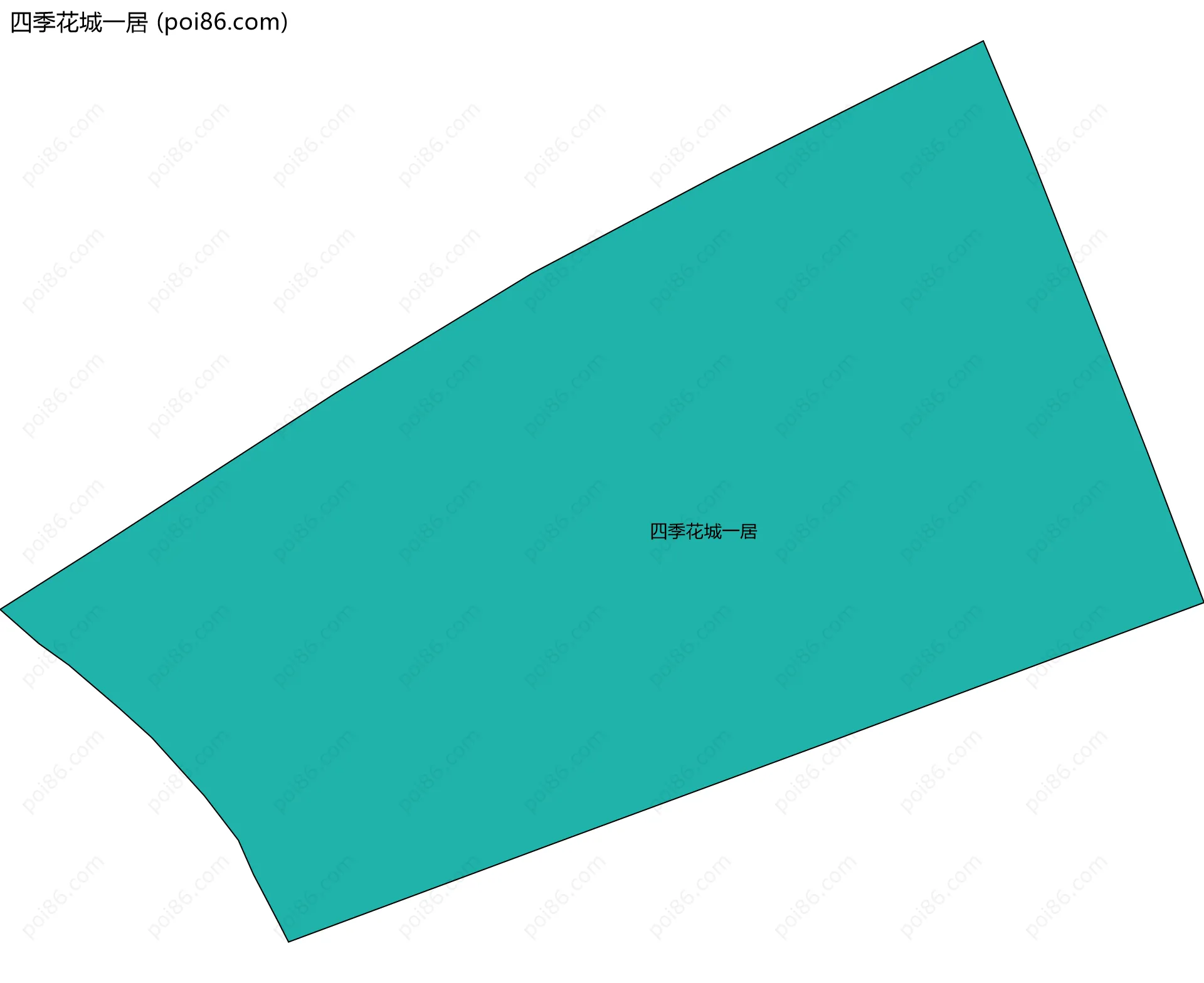 四季花城一居边界地图