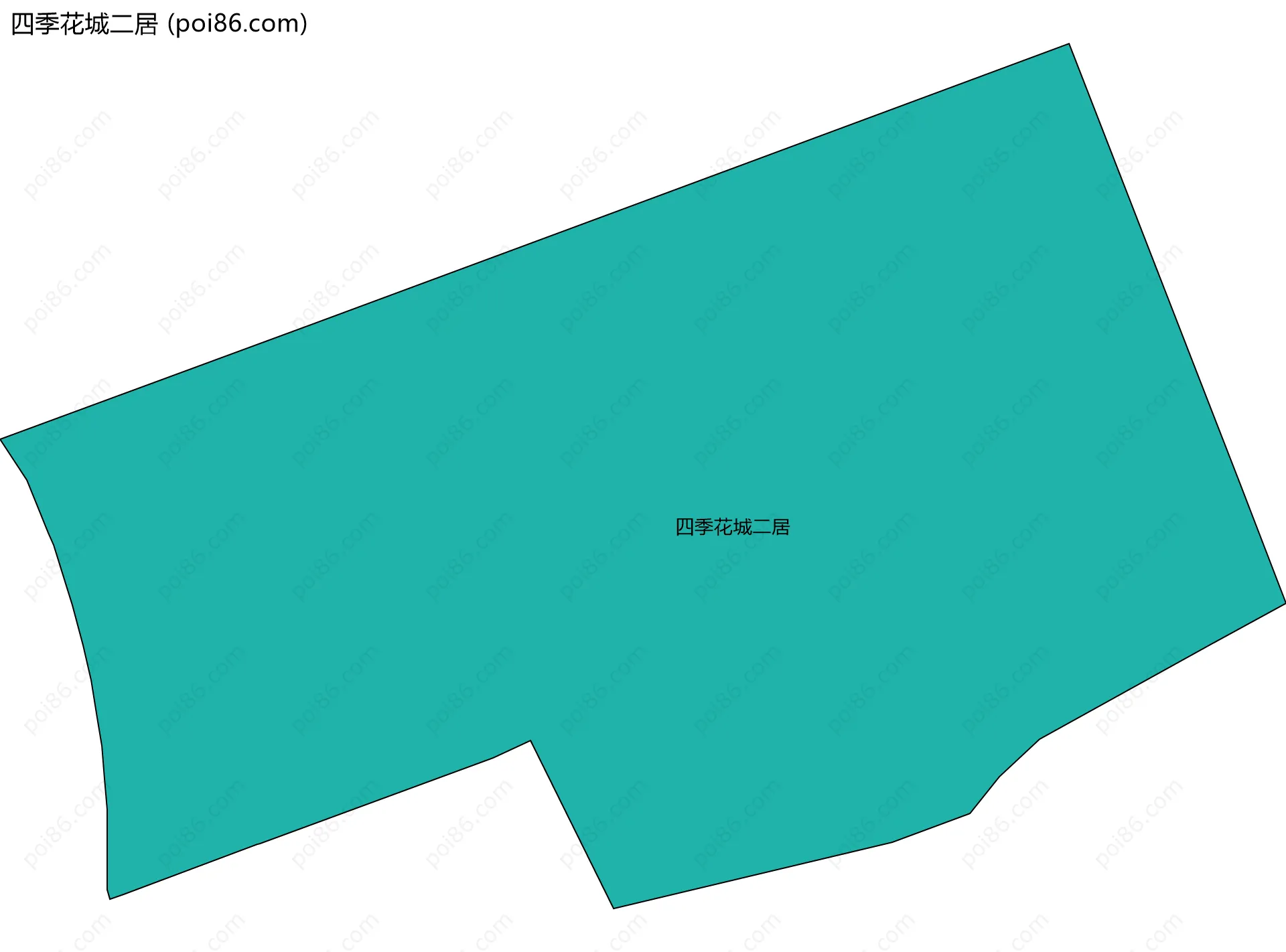 四季花城二居边界地图