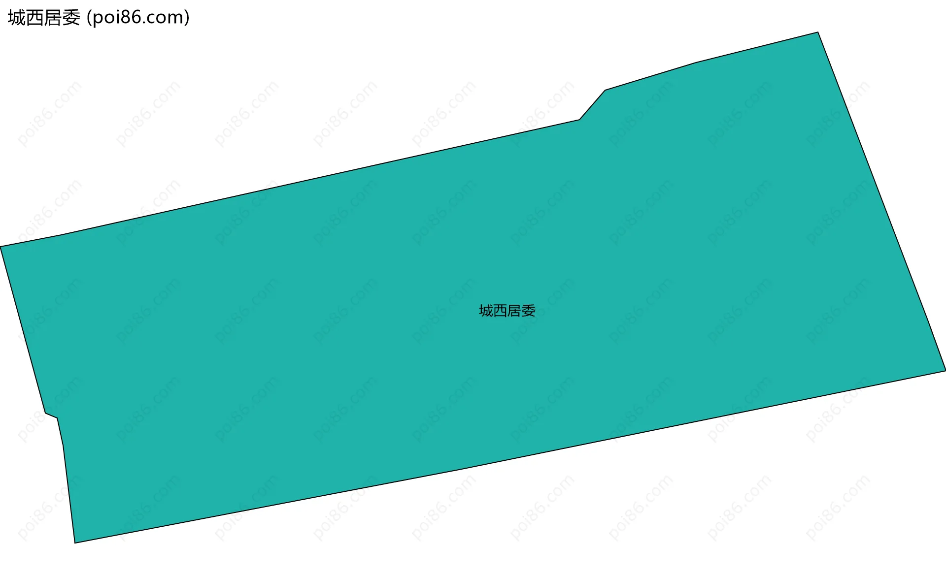 城西居委边界地图