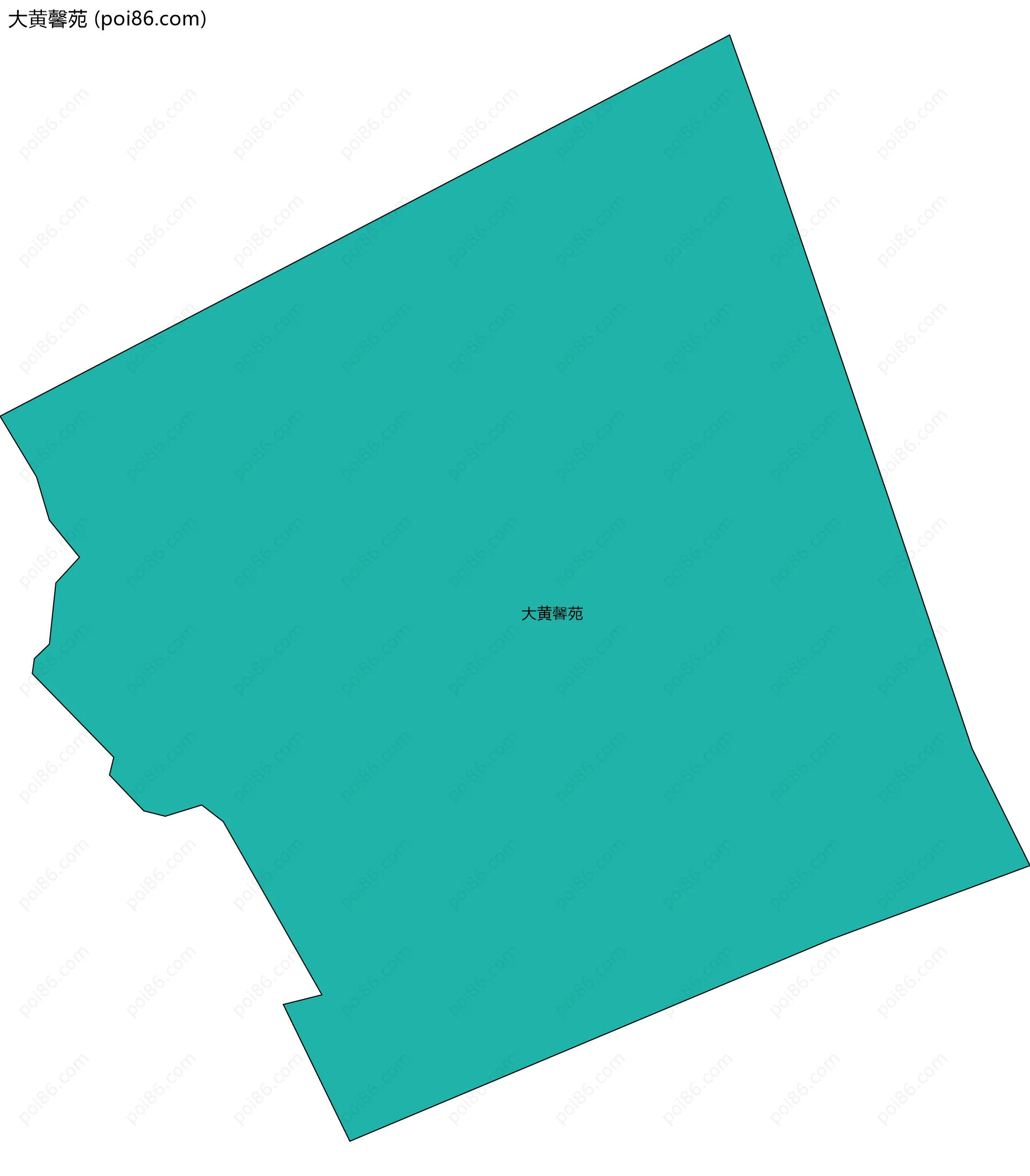 大黄馨苑边界地图