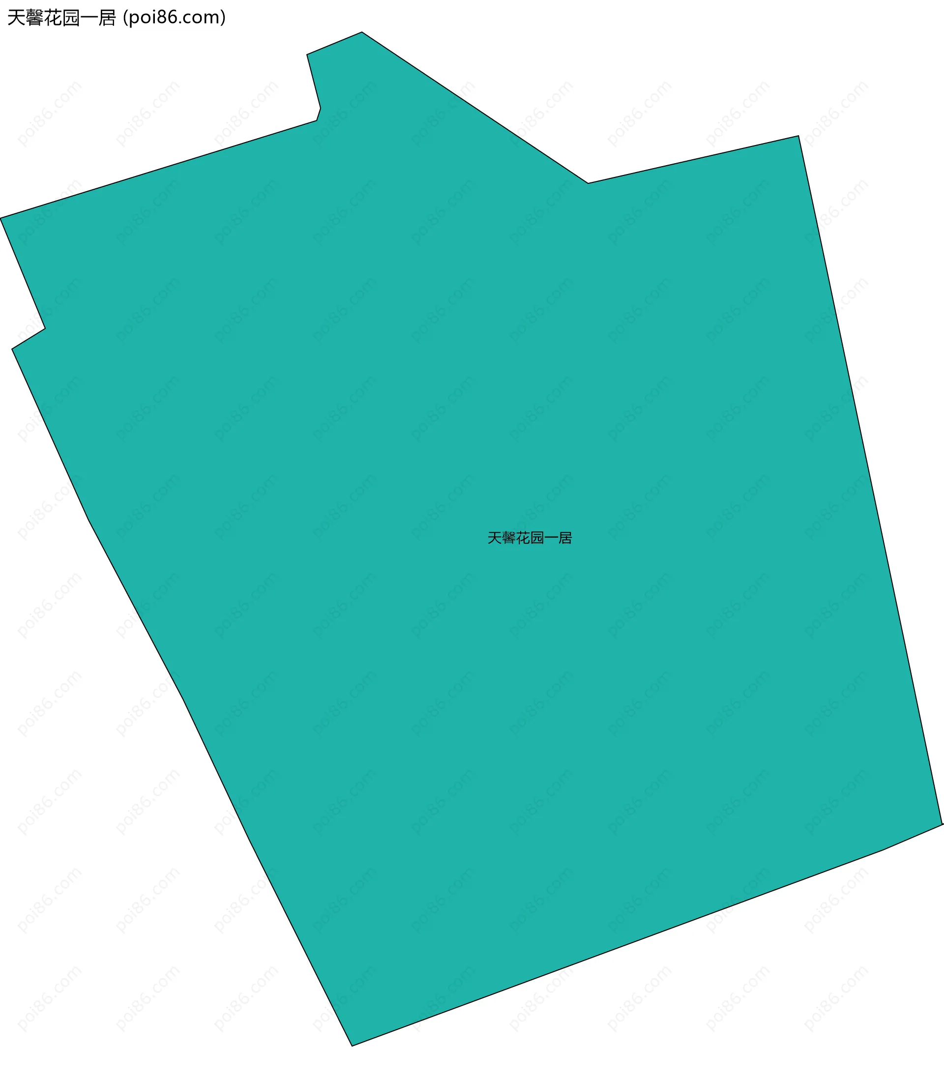 天馨花园一居边界地图