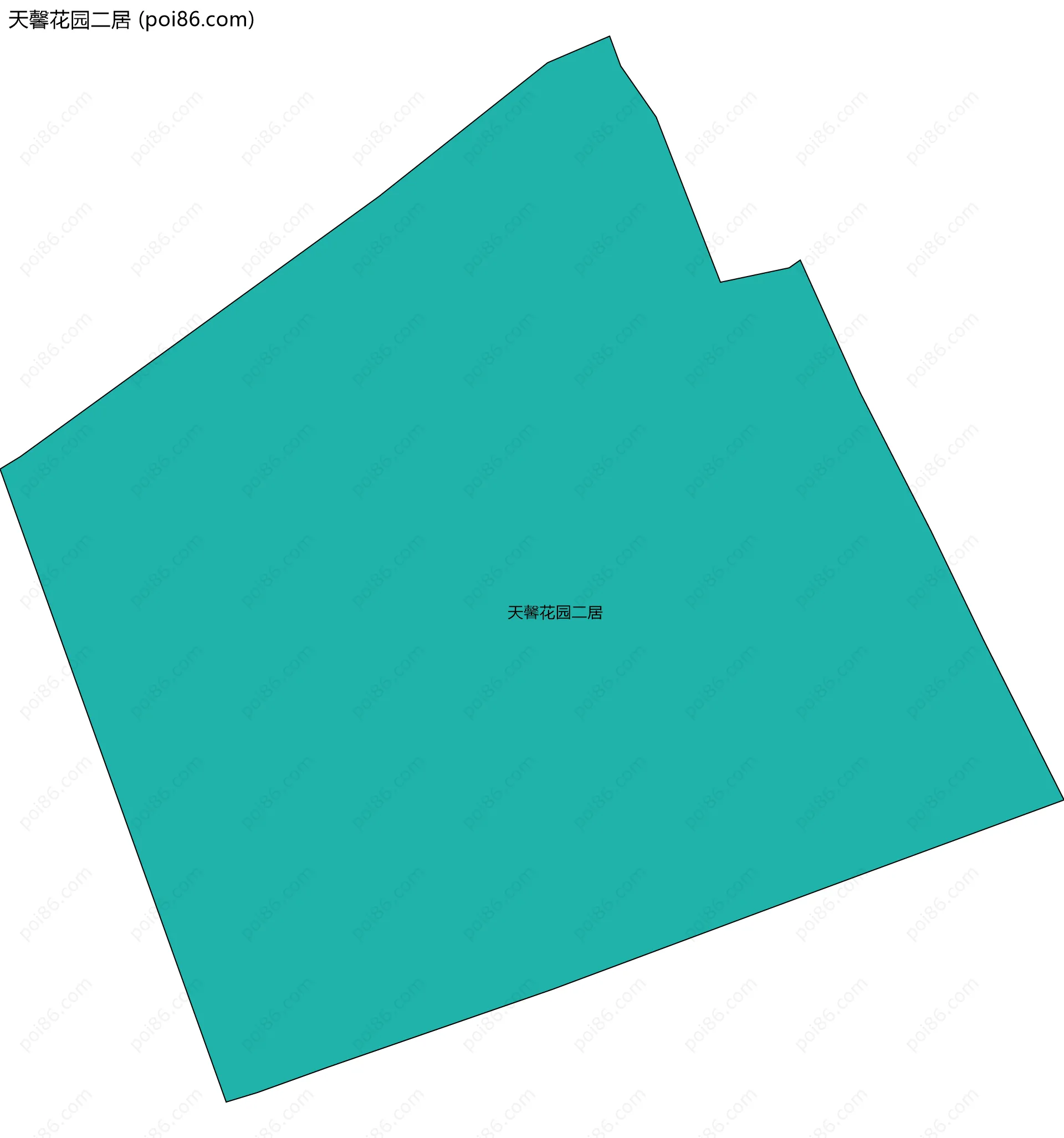 天馨花园二居边界地图