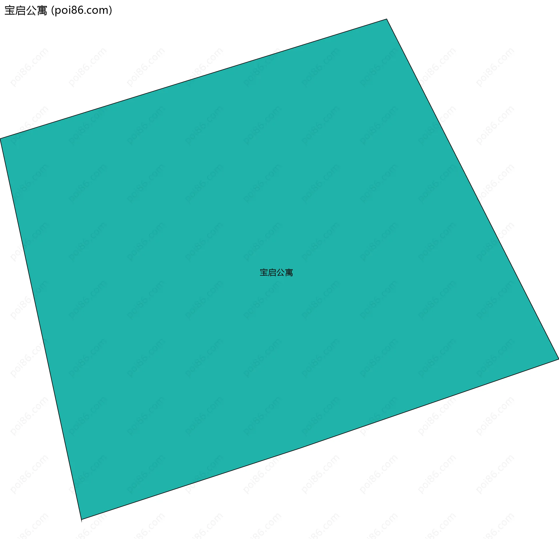 宝启公寓边界地图