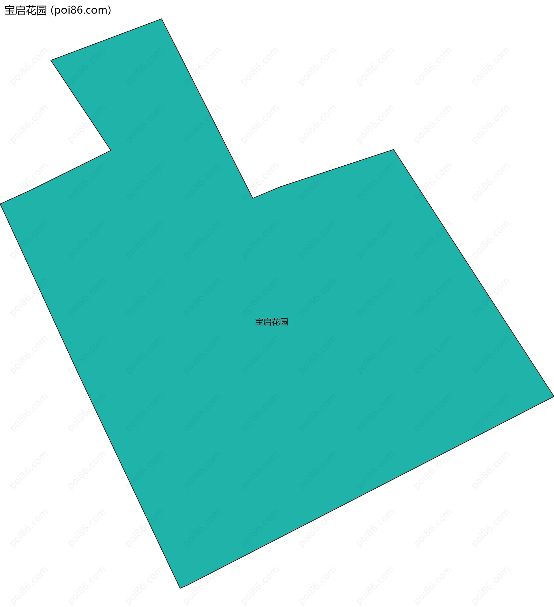 宝启花园边界地图