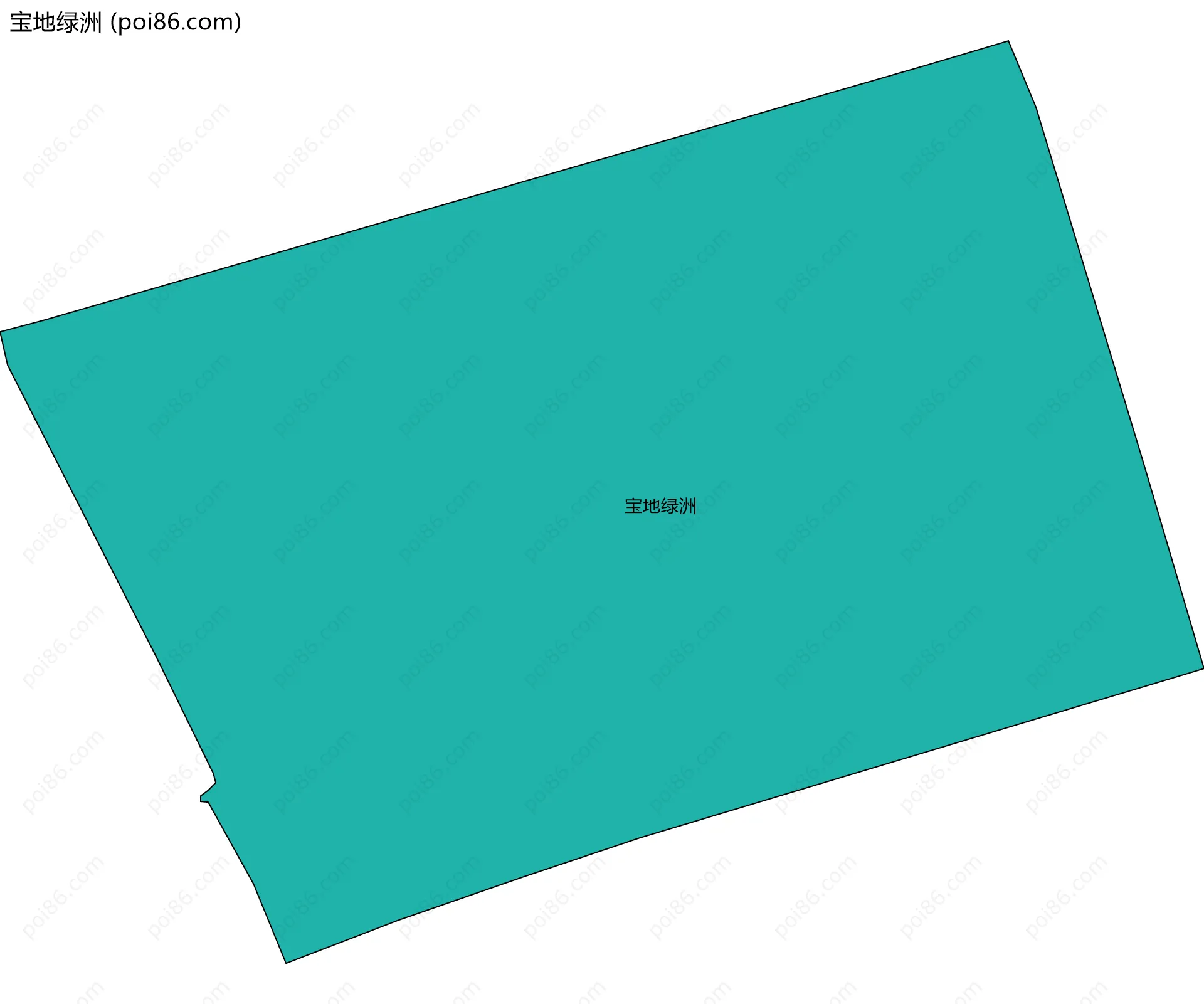 宝地绿洲边界地图