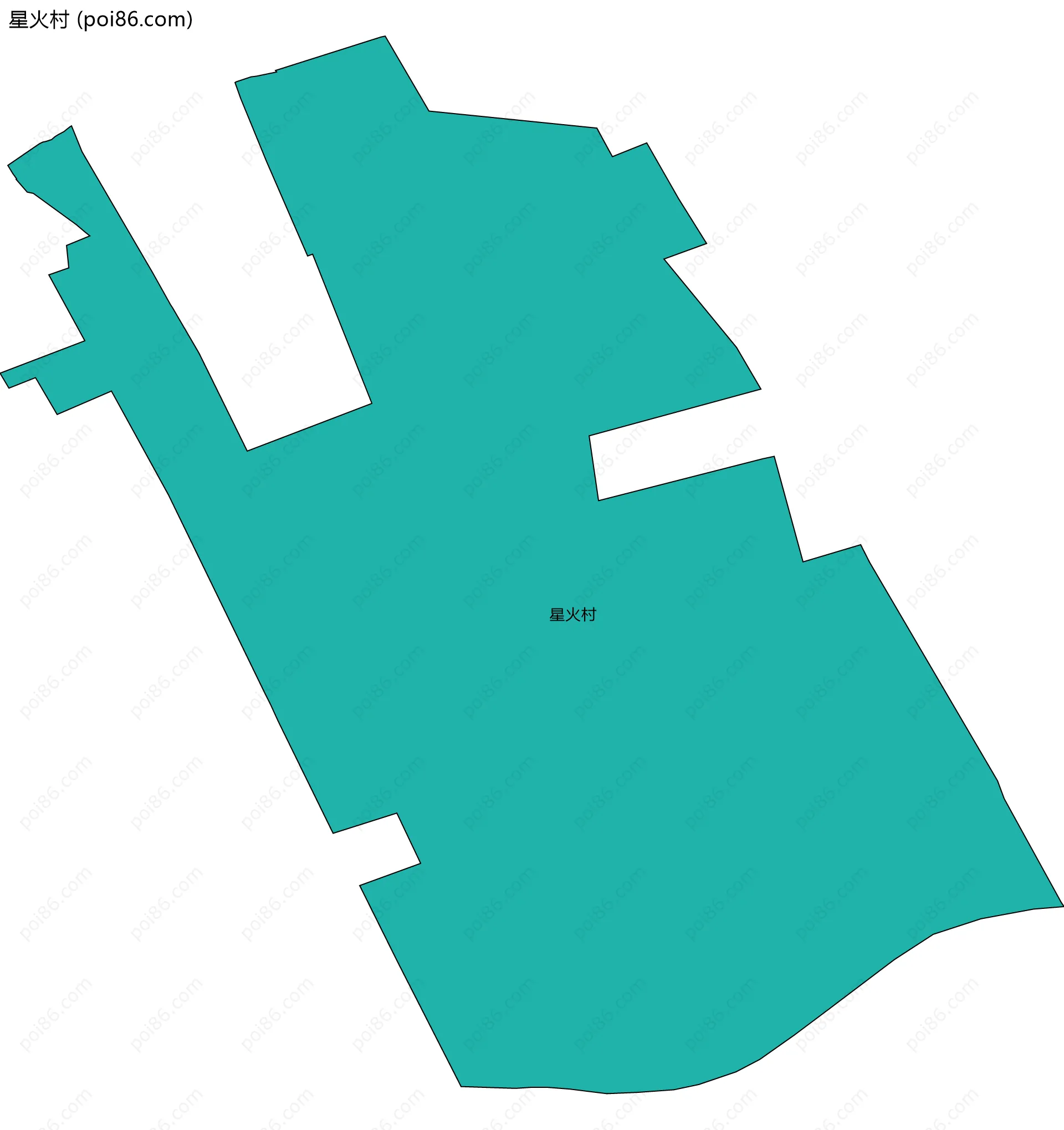 星火村边界地图