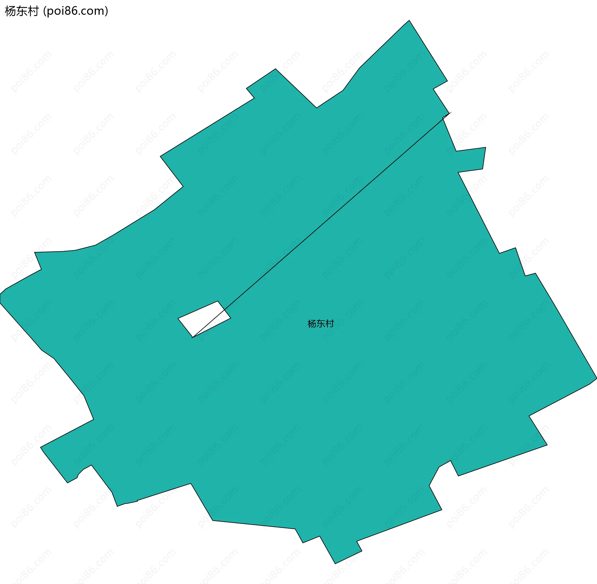 杨东村边界地图