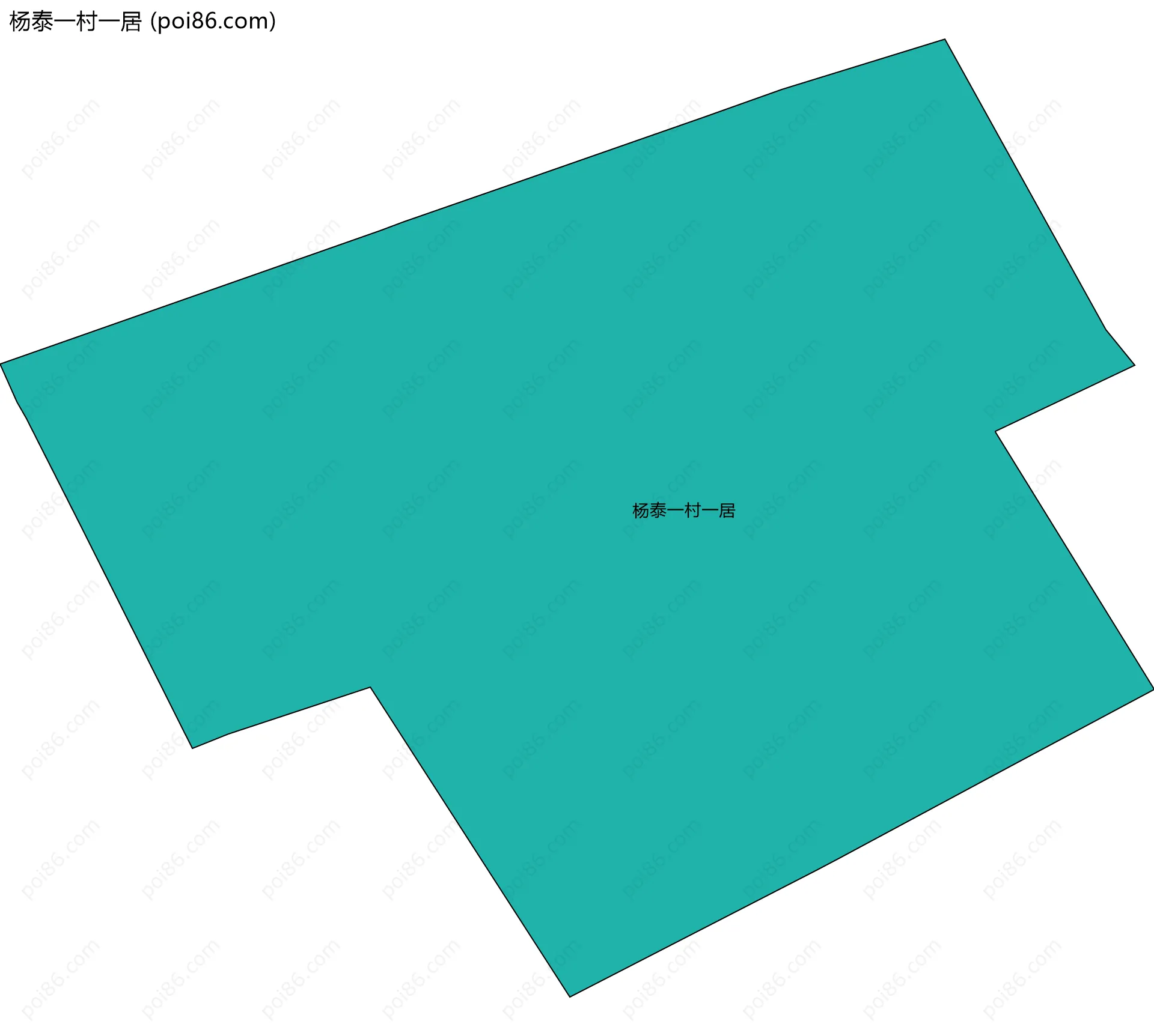 杨泰一村一居边界地图
