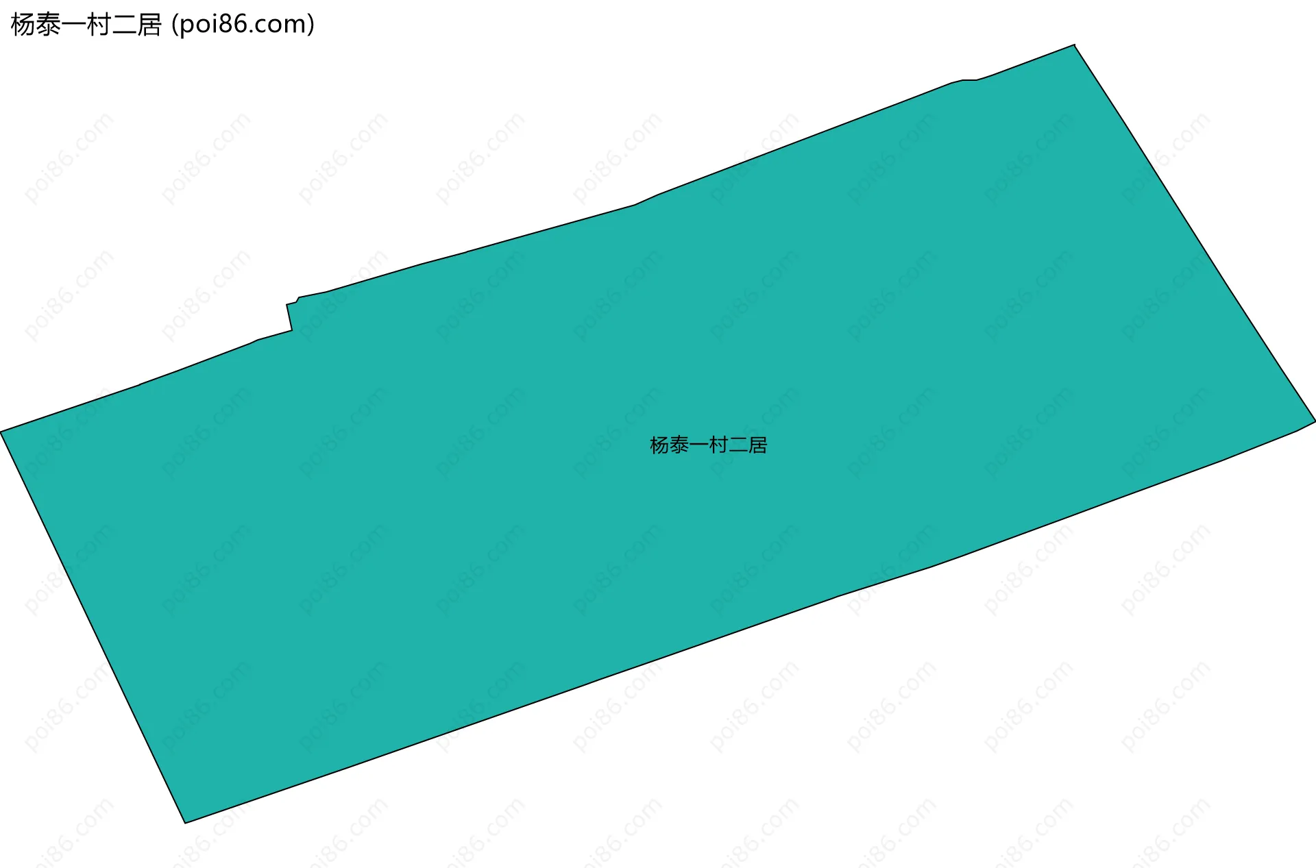 杨泰一村二居边界地图