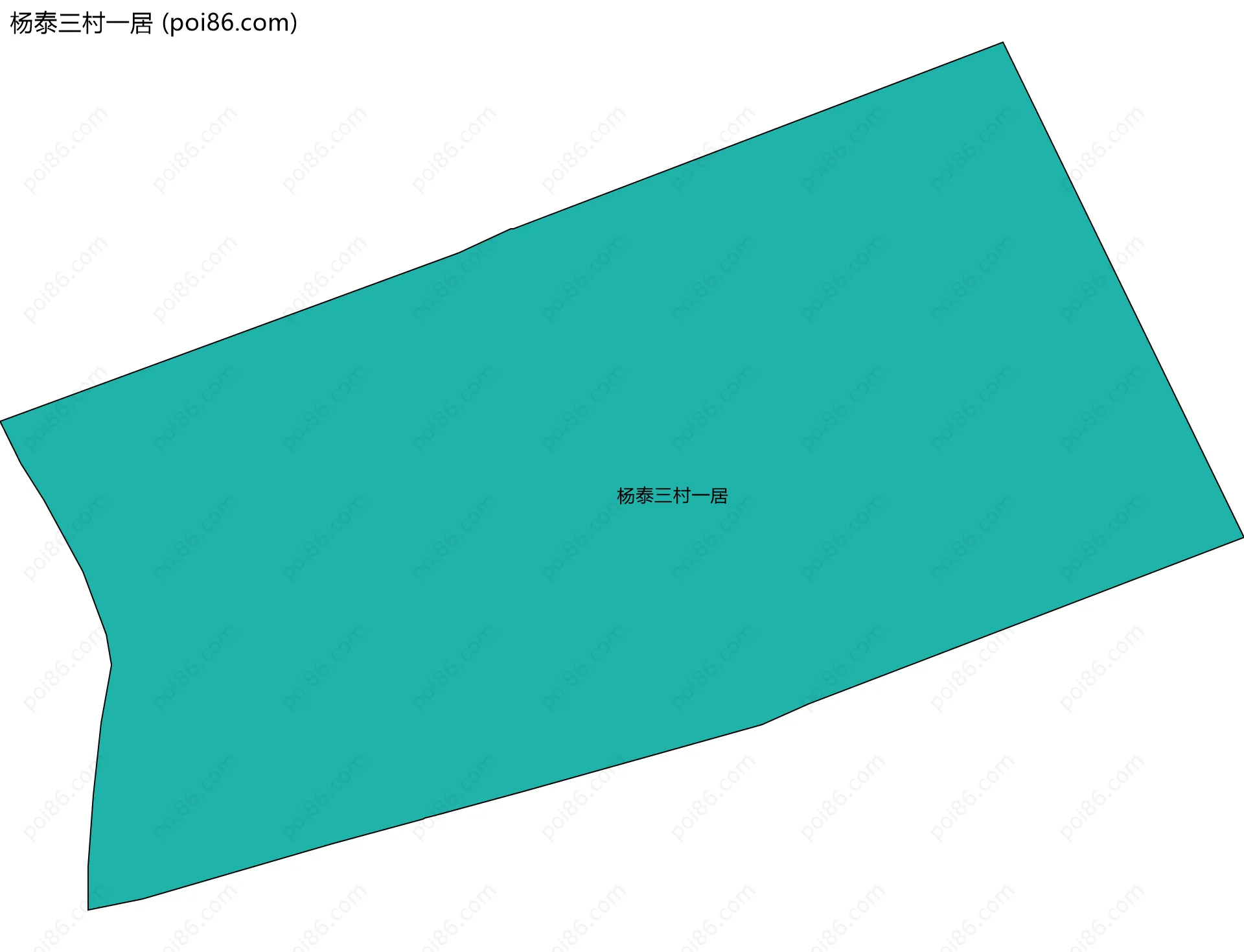 杨泰三村一居边界地图