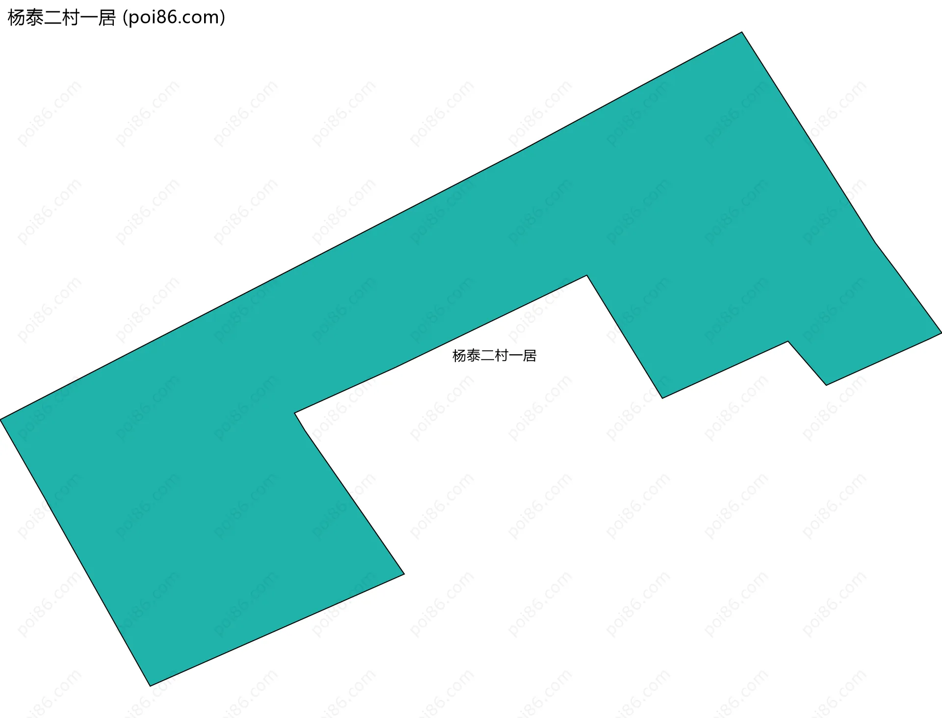 杨泰二村一居边界地图