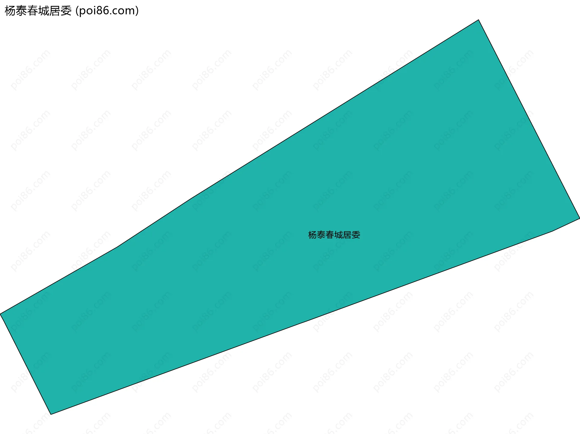 杨泰春城居委边界地图