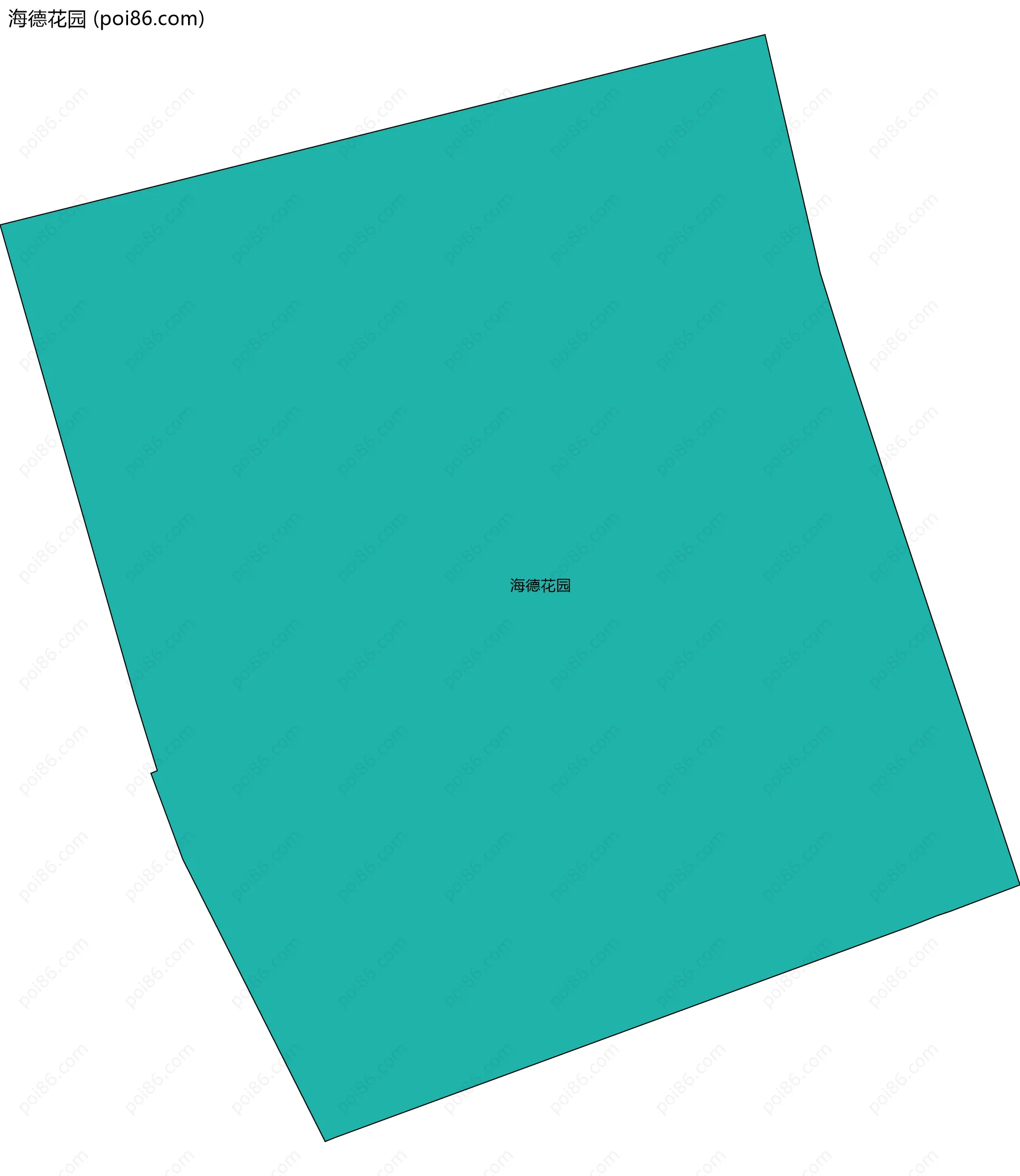 海德花园边界地图