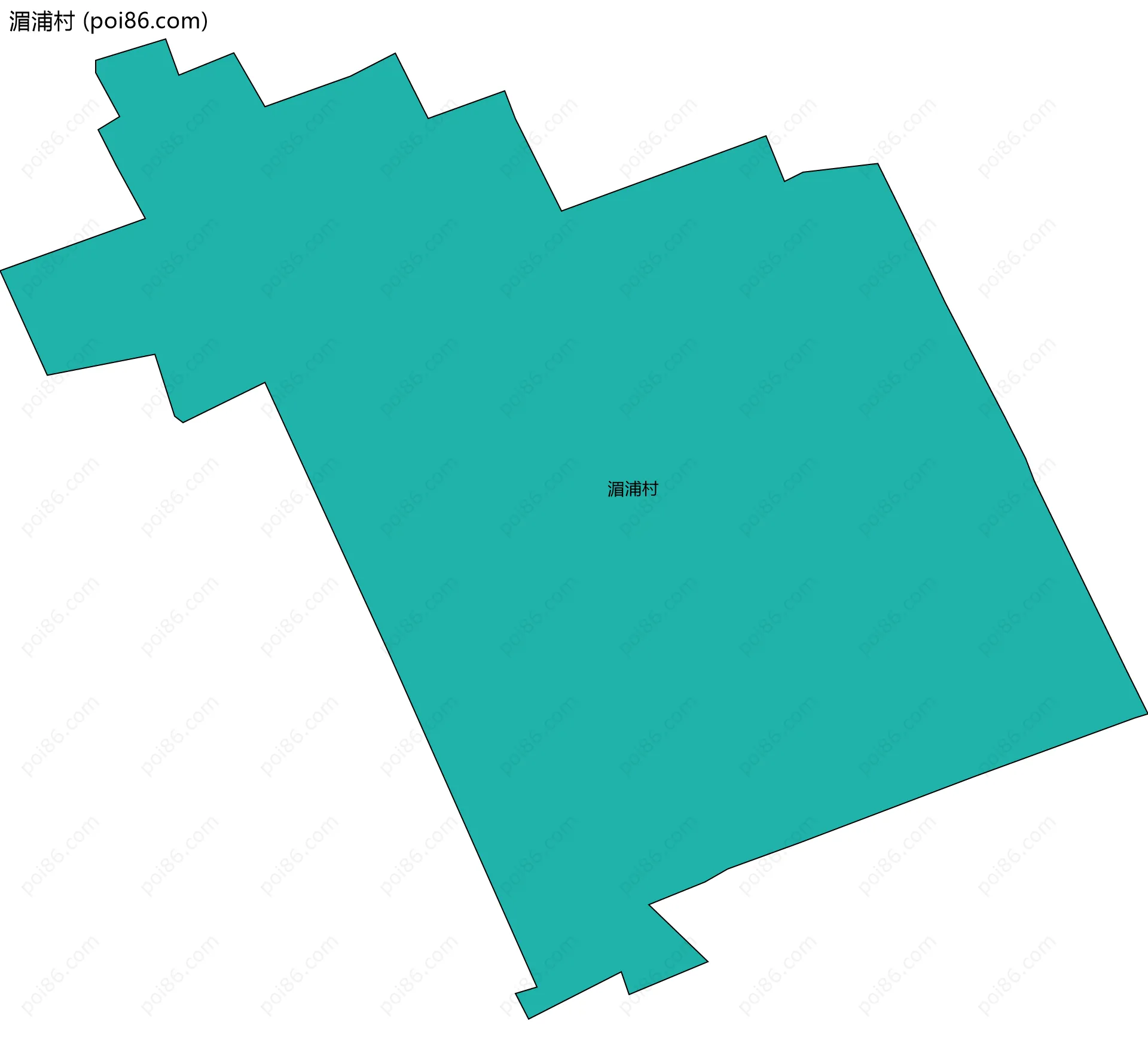 湄浦村边界地图