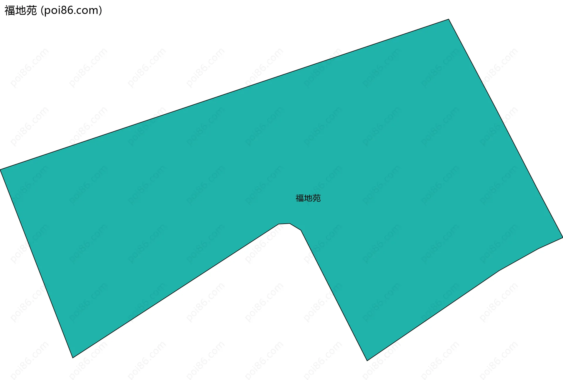 福地苑边界地图