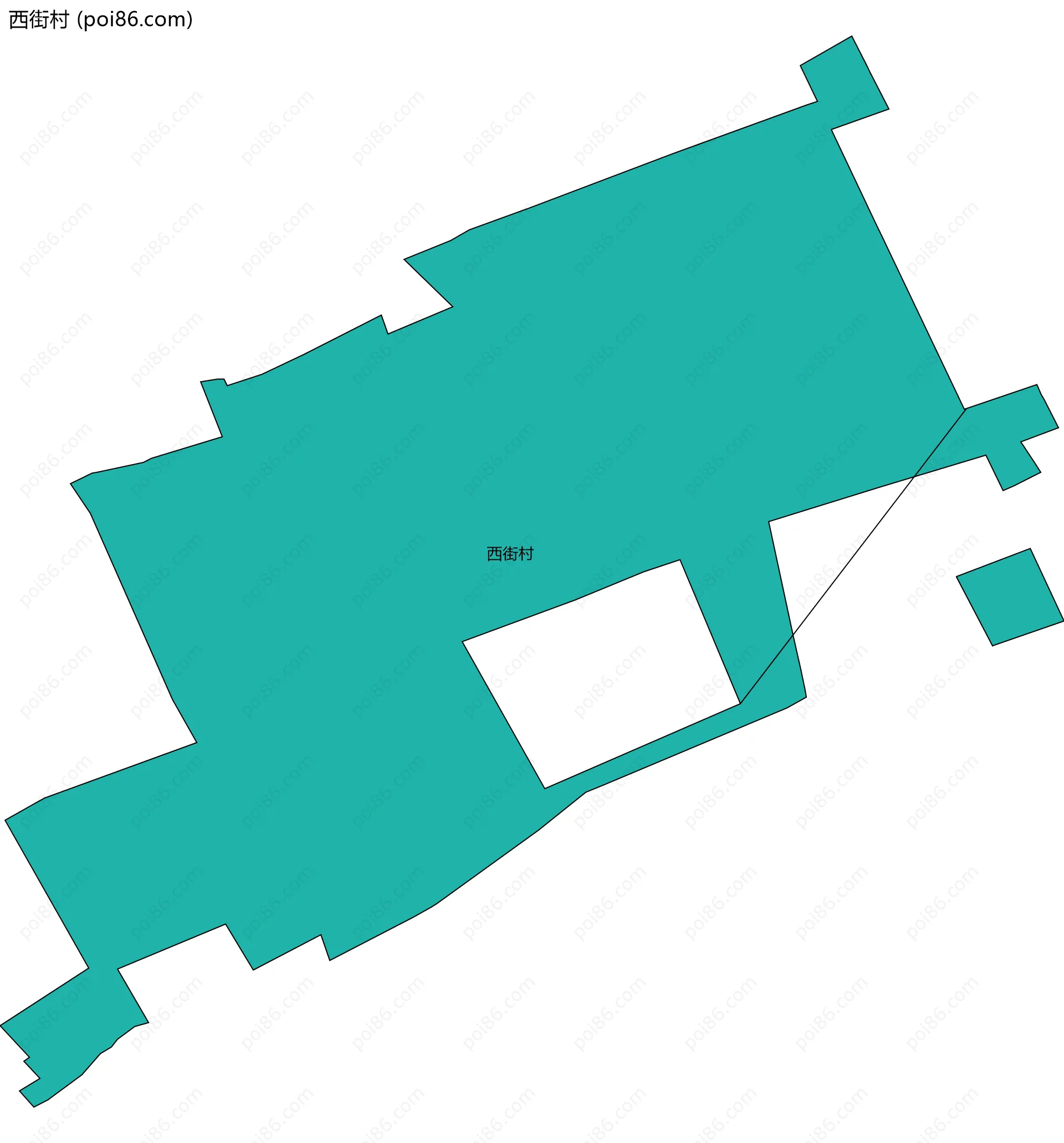 西街村边界地图