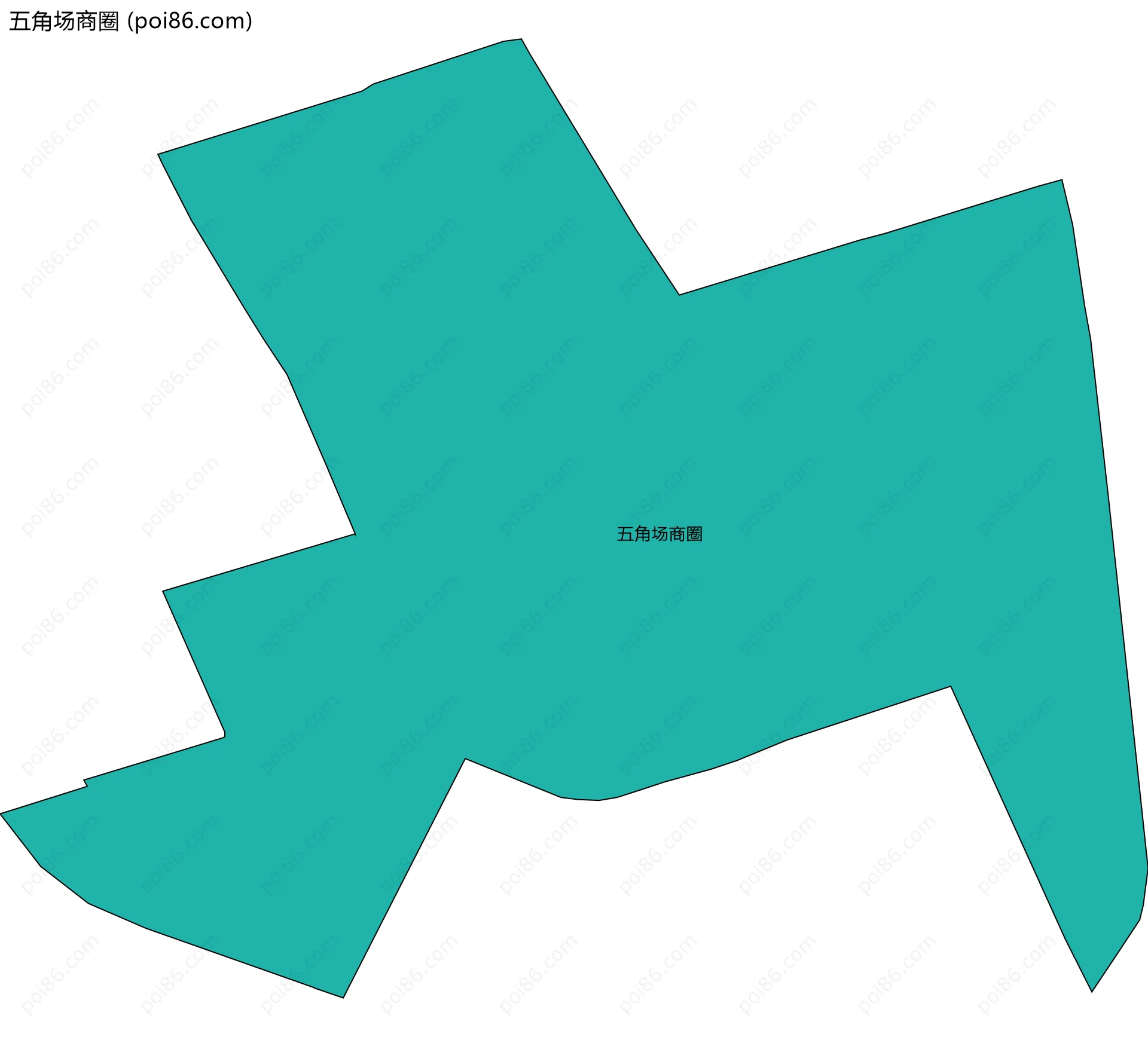 五角场商圈边界地图
