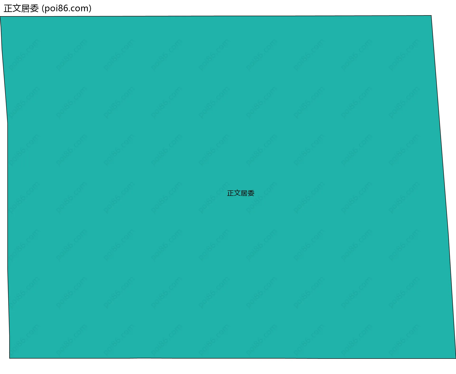 正文居委边界地图