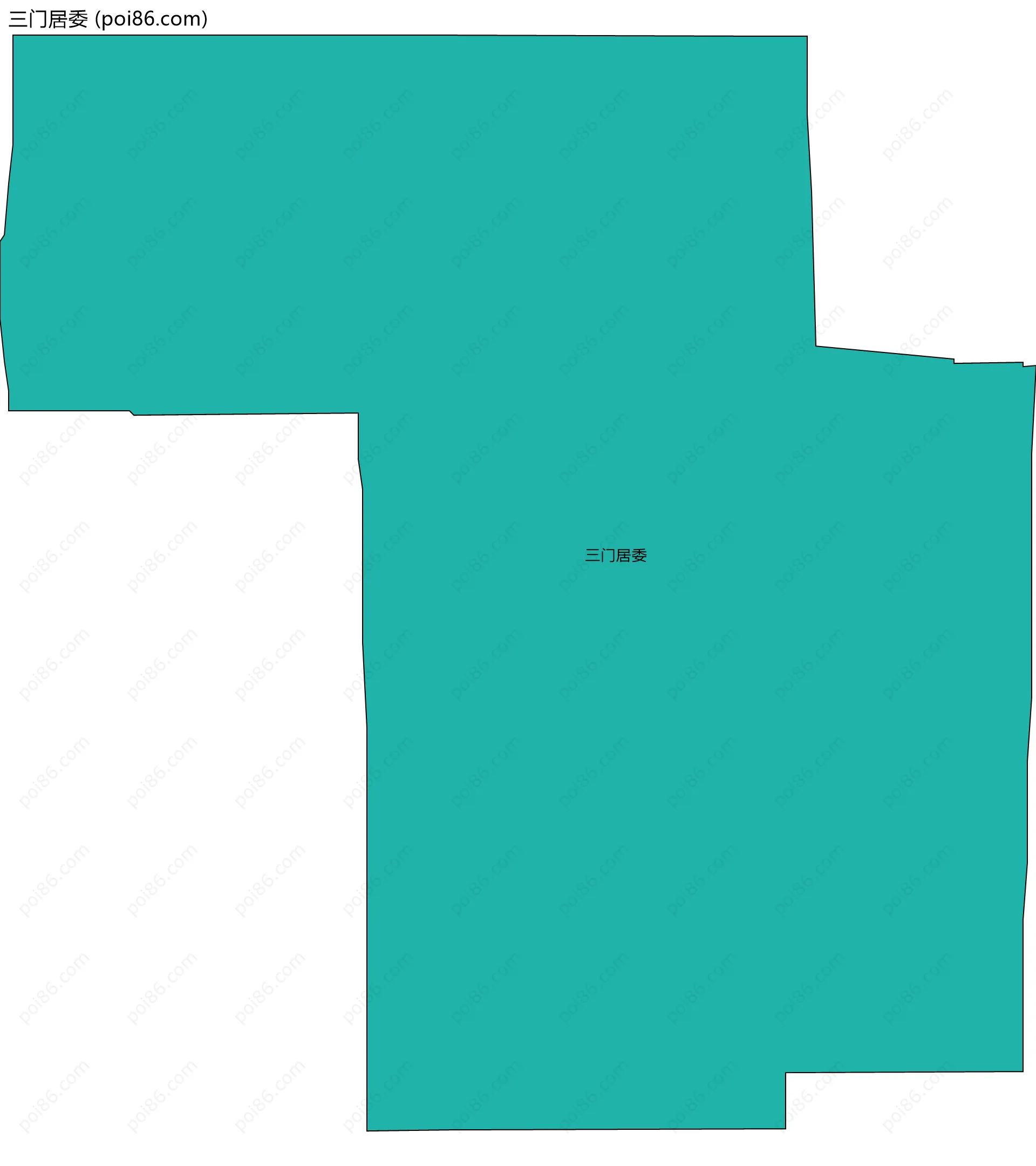 三门居委边界地图