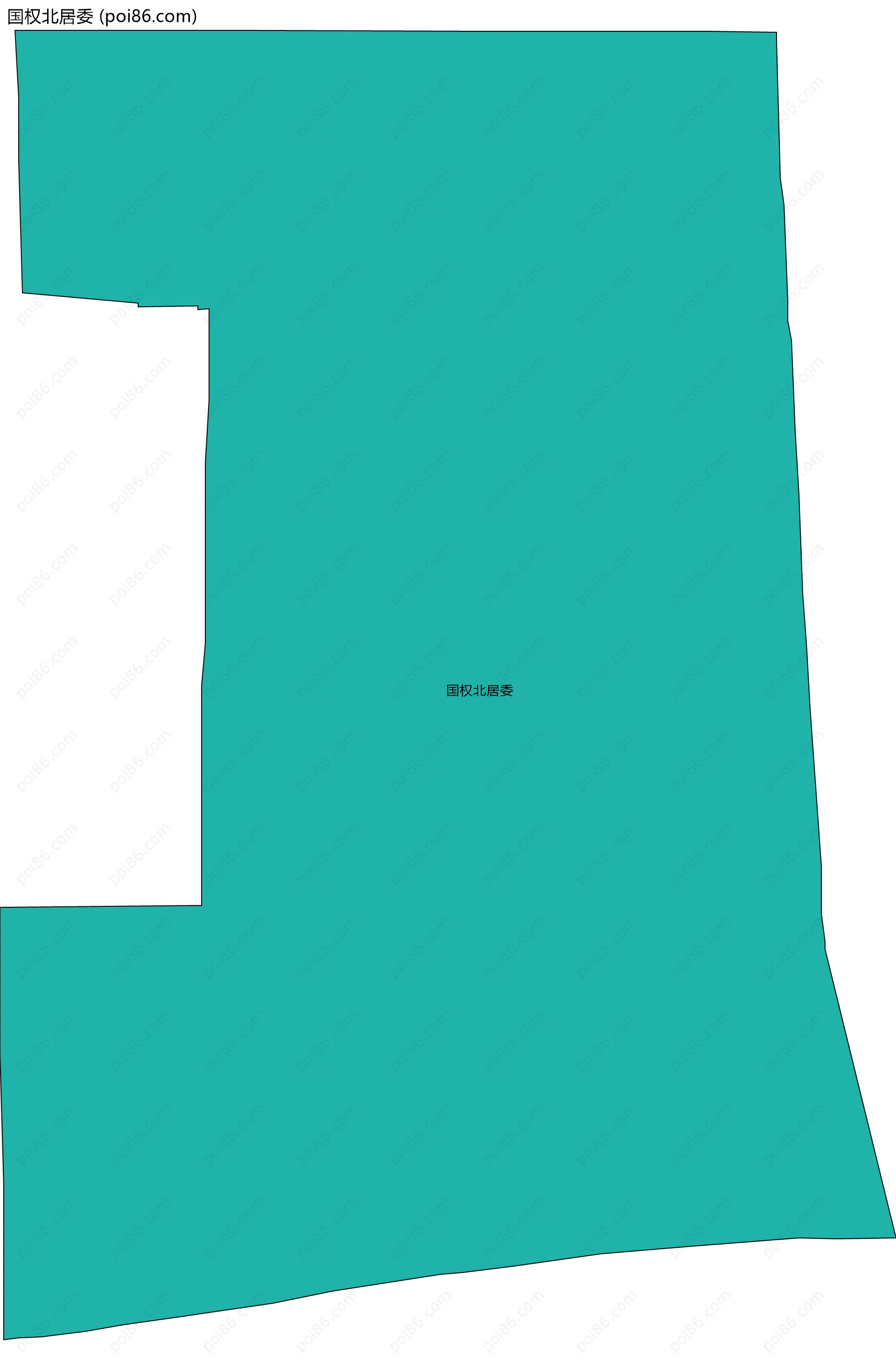 国权北居委边界地图