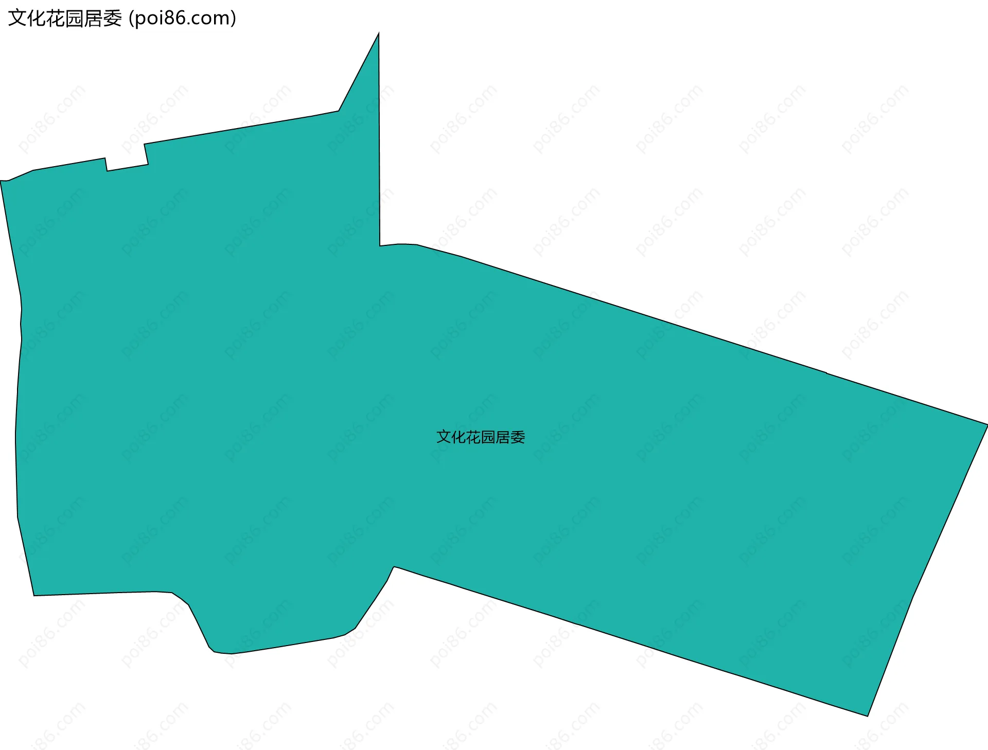 文化花园居委边界地图
