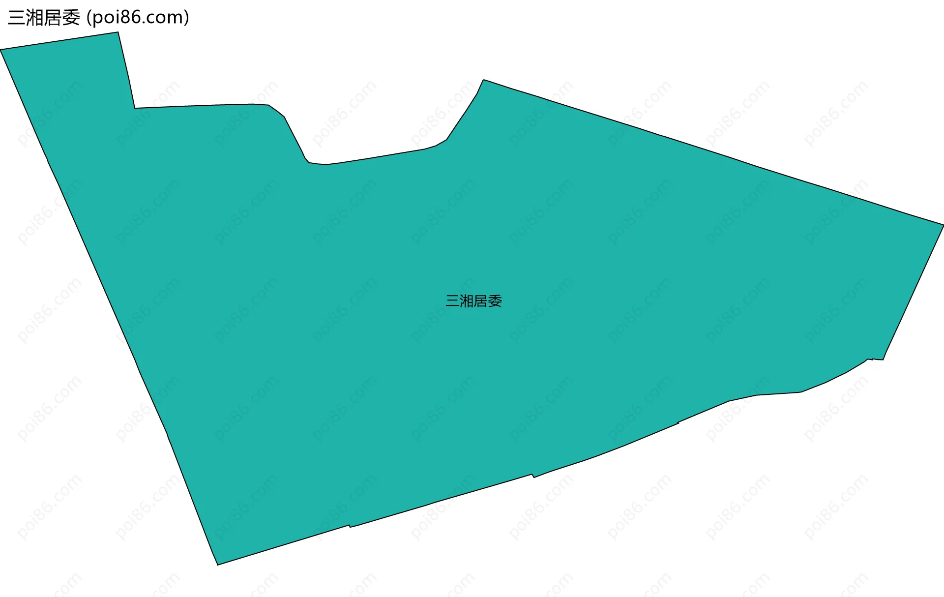 三湘居委边界地图