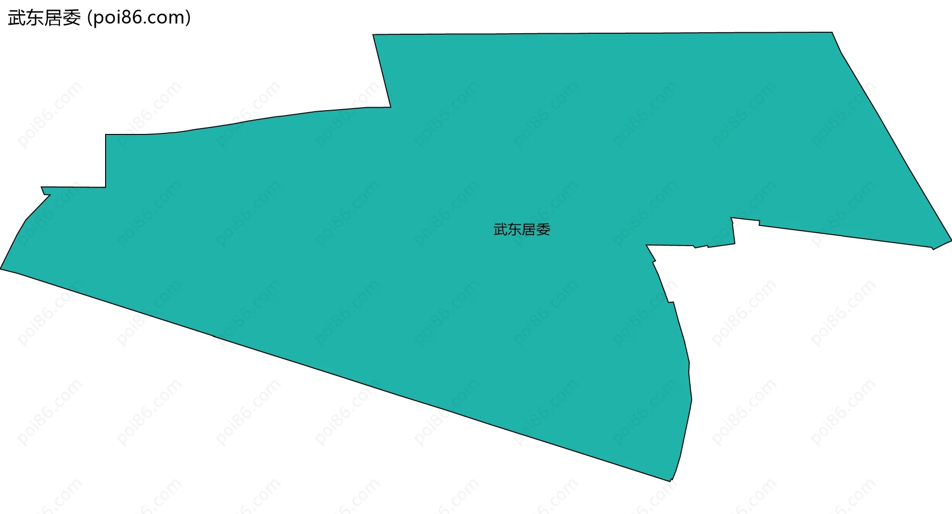 武东居委边界地图