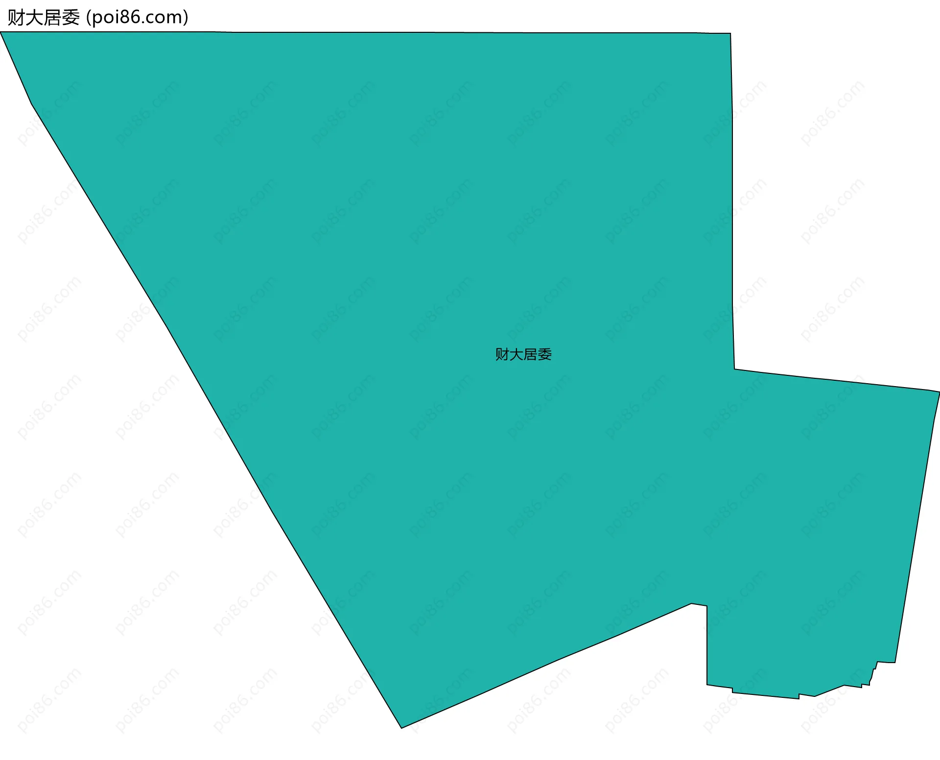 财大居委边界地图