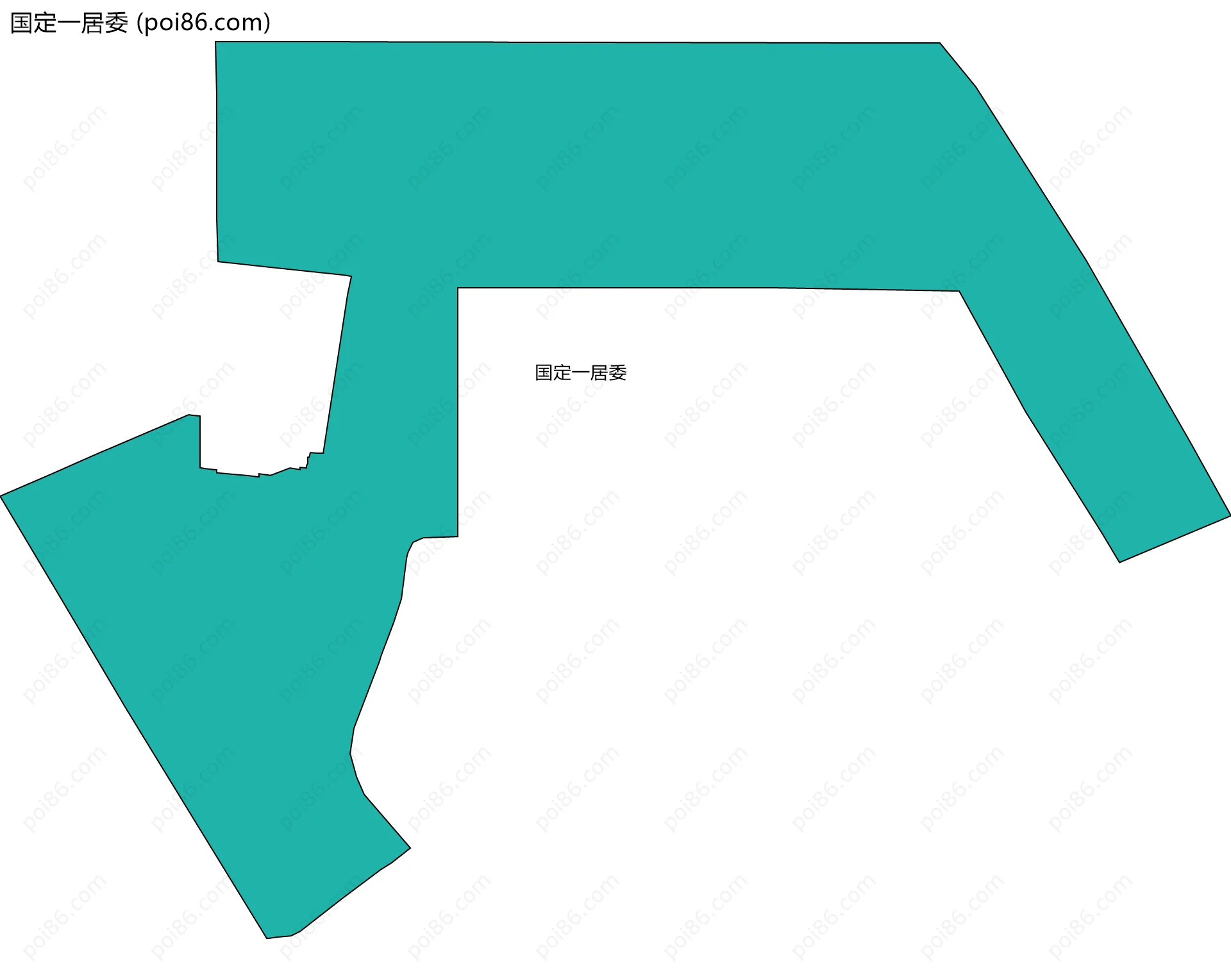 国定一居委边界地图