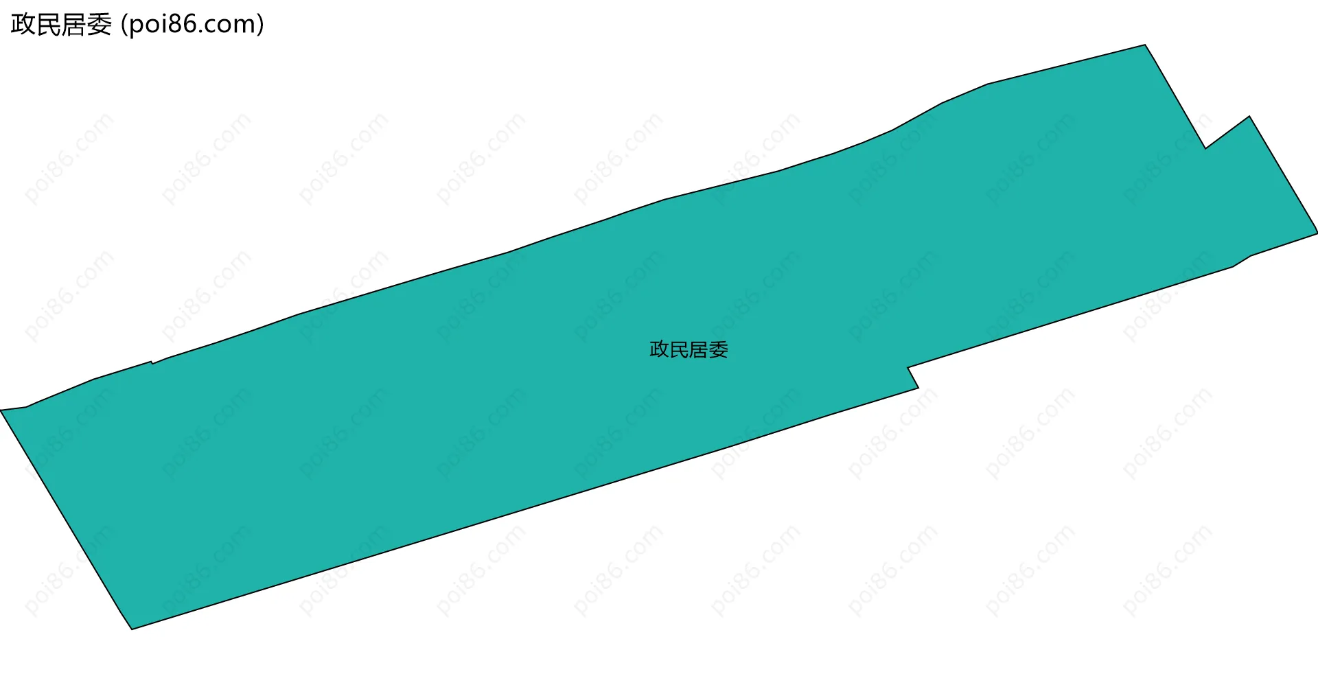 政民居委边界地图