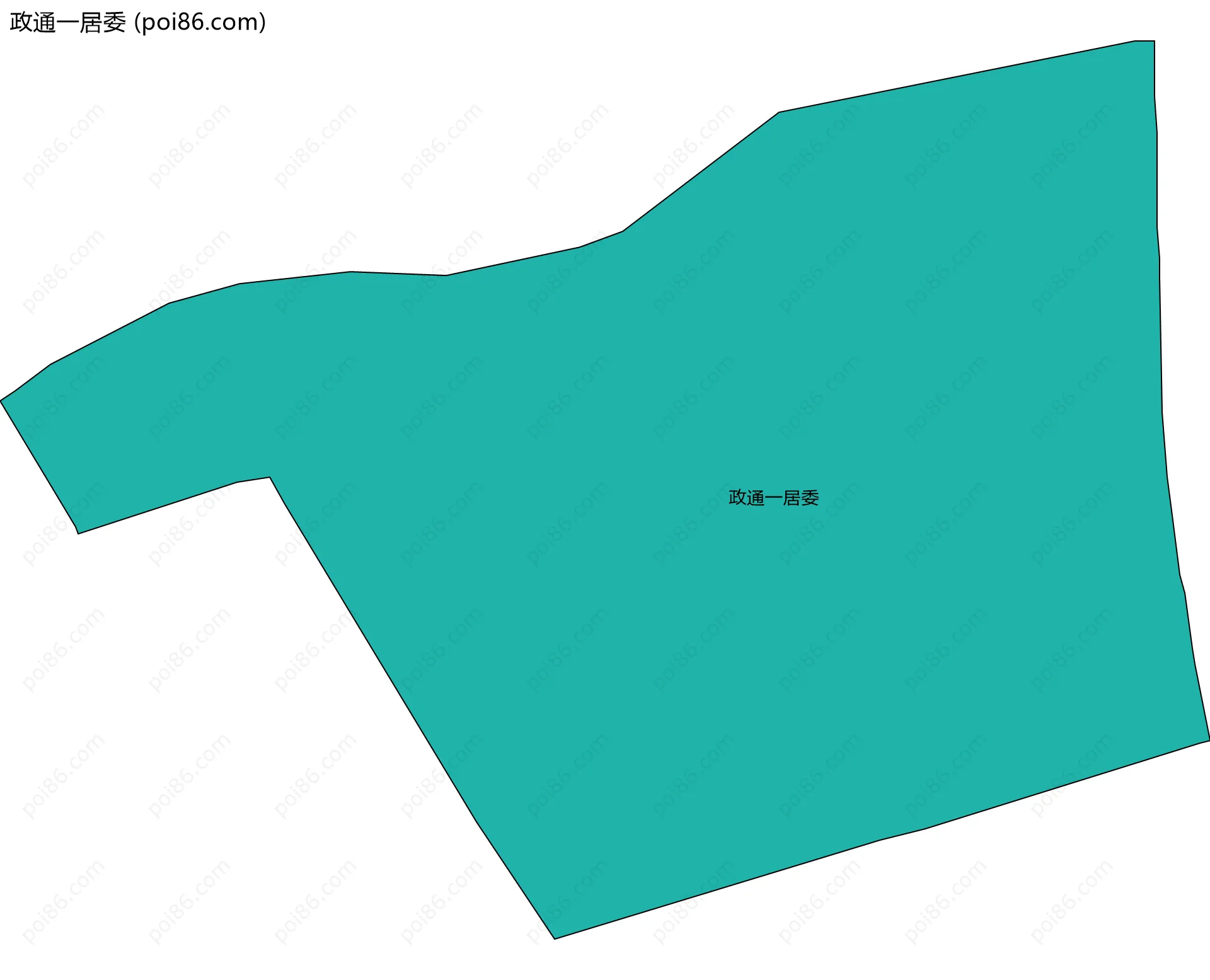 政通一居委边界地图