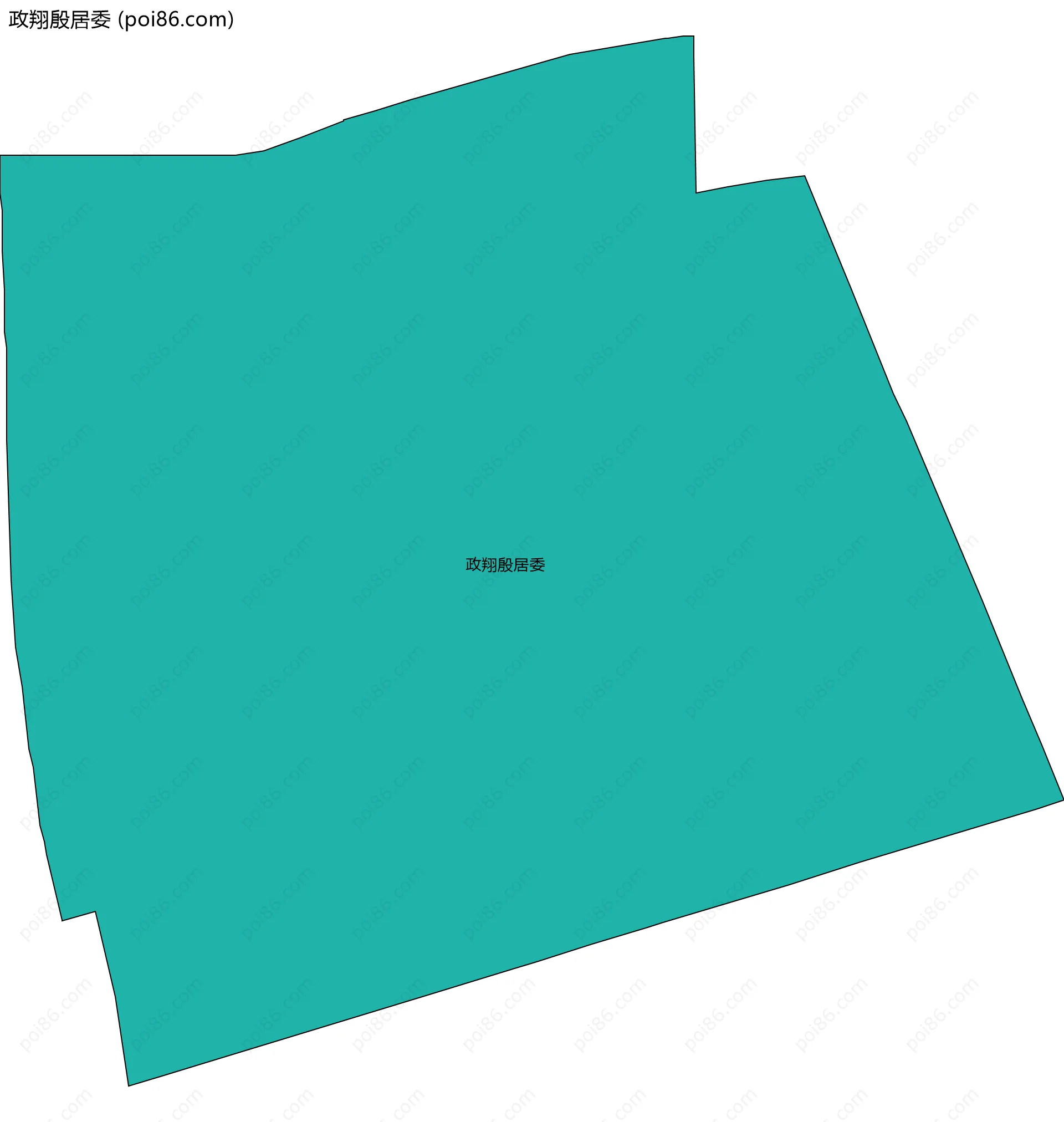 政翔殷居委边界地图