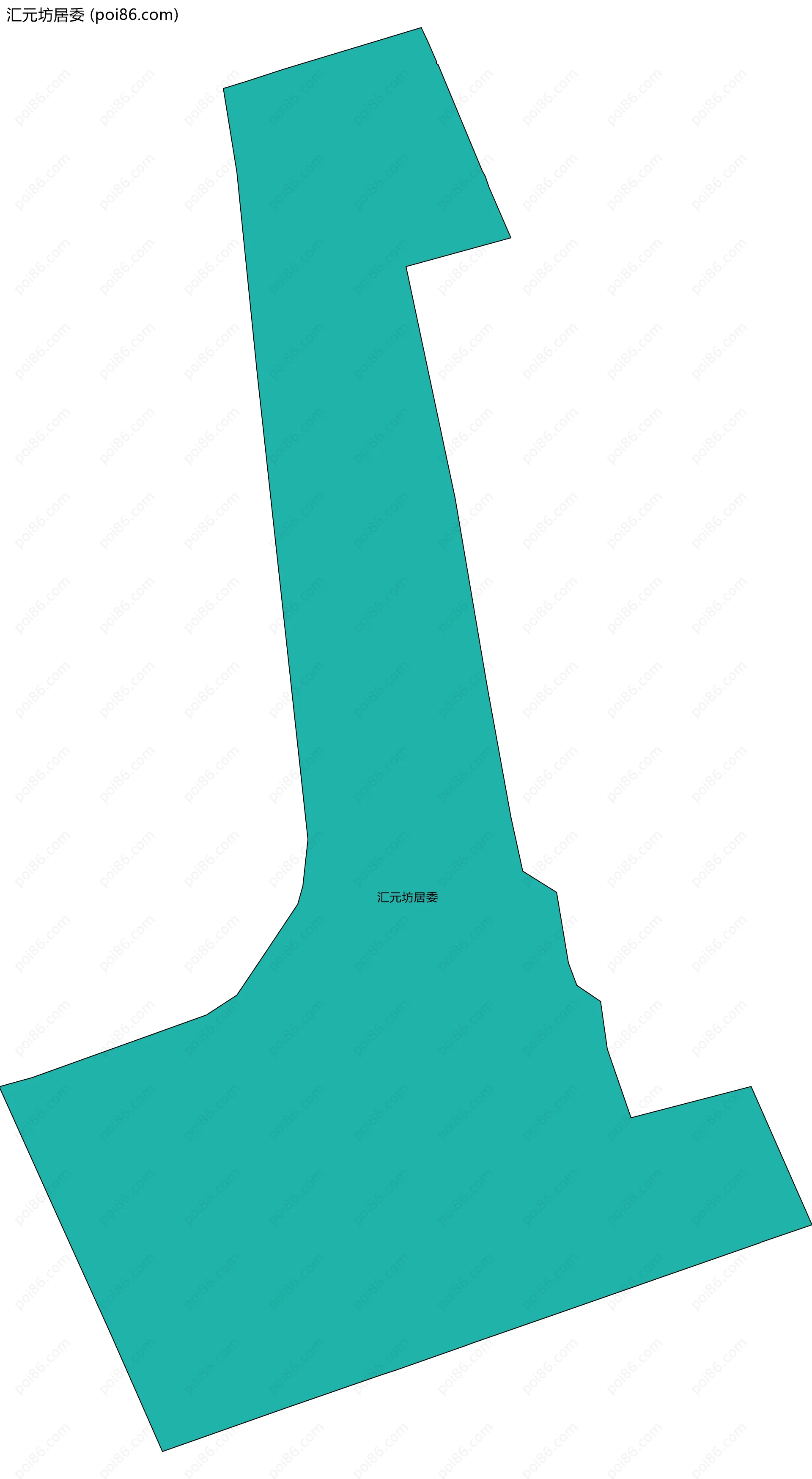 汇元坊居委边界地图