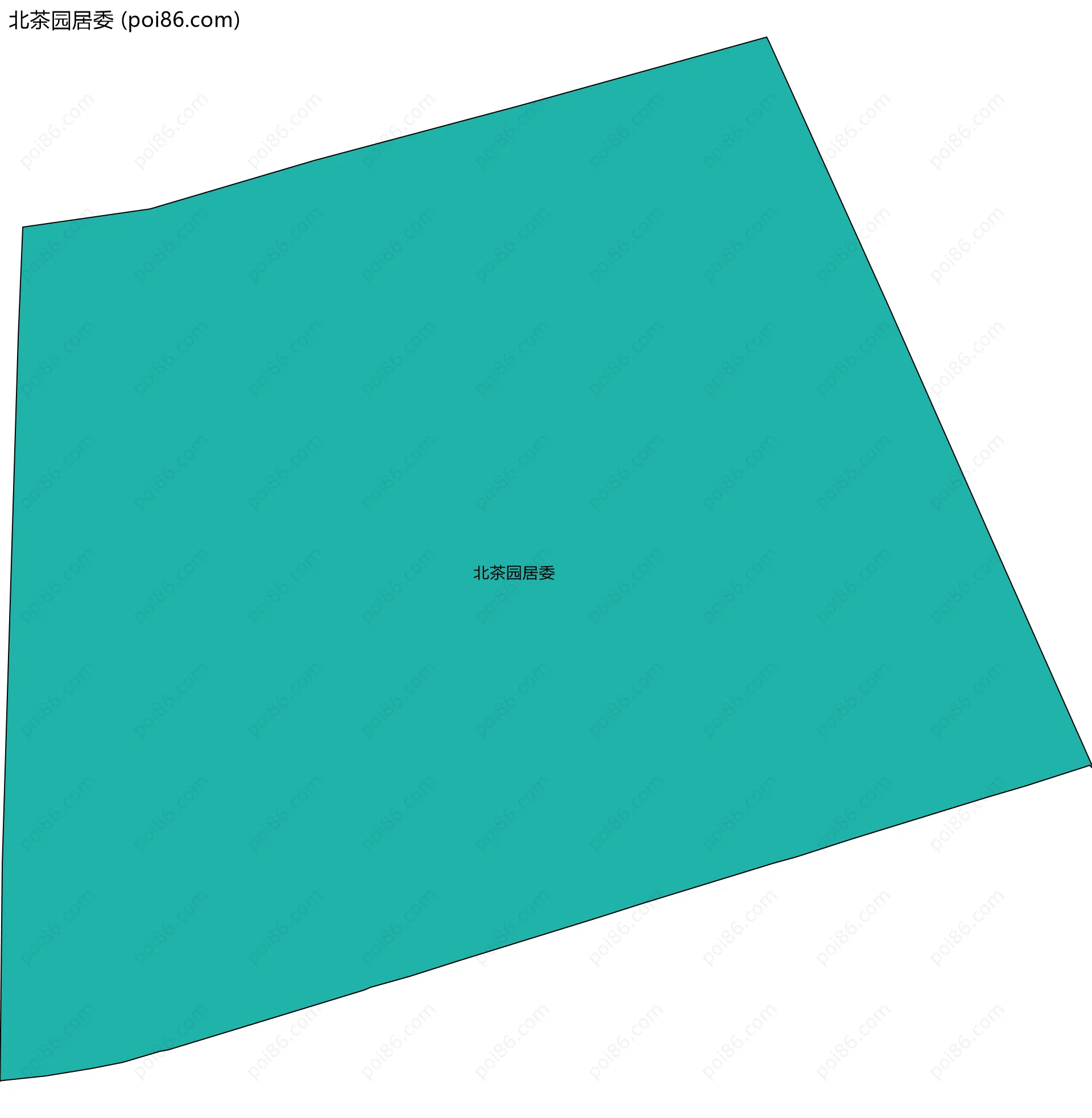 北茶园居委边界地图