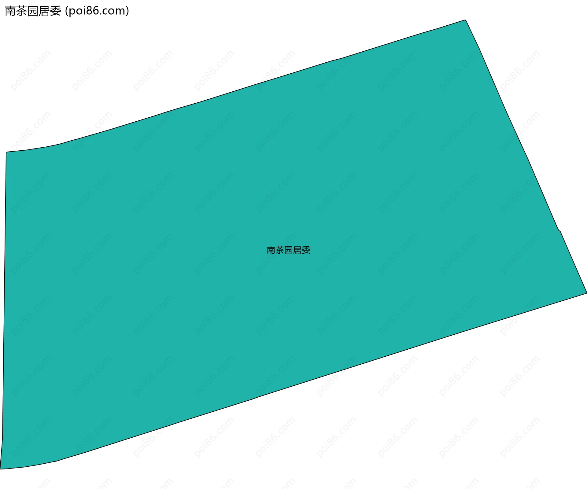 南茶园居委边界地图