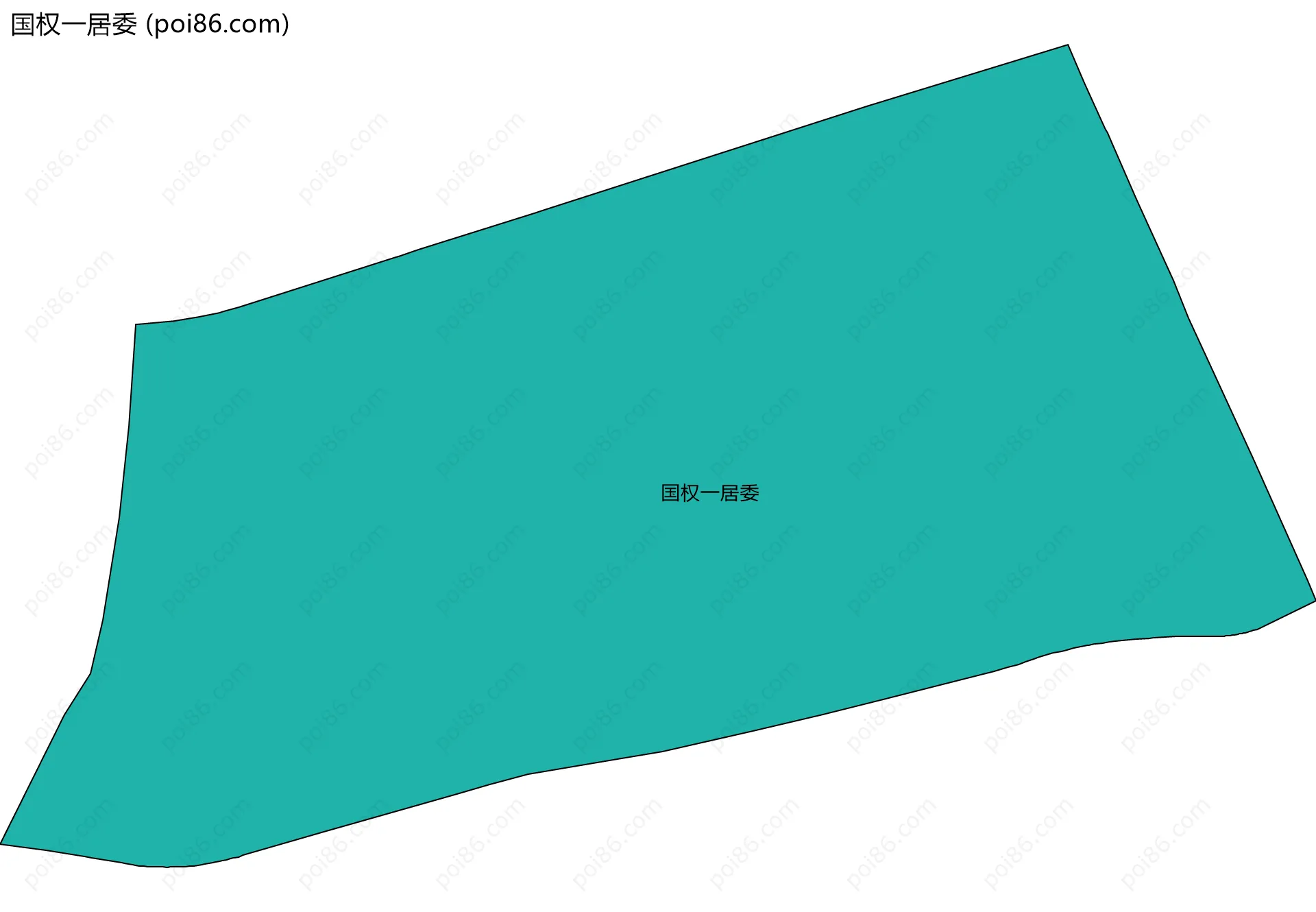 国权一居委边界地图