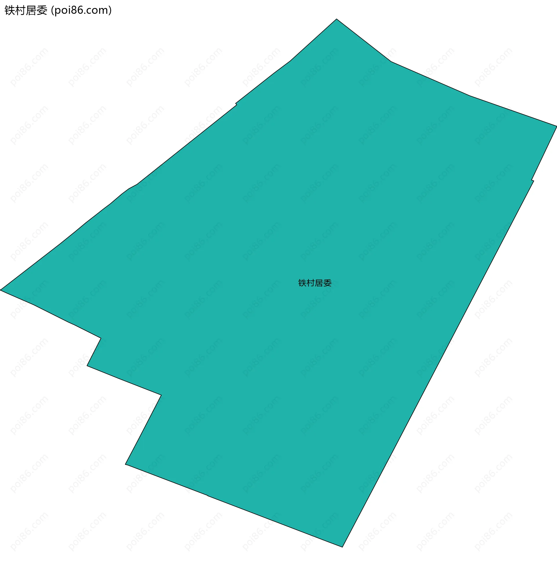 铁村居委边界地图