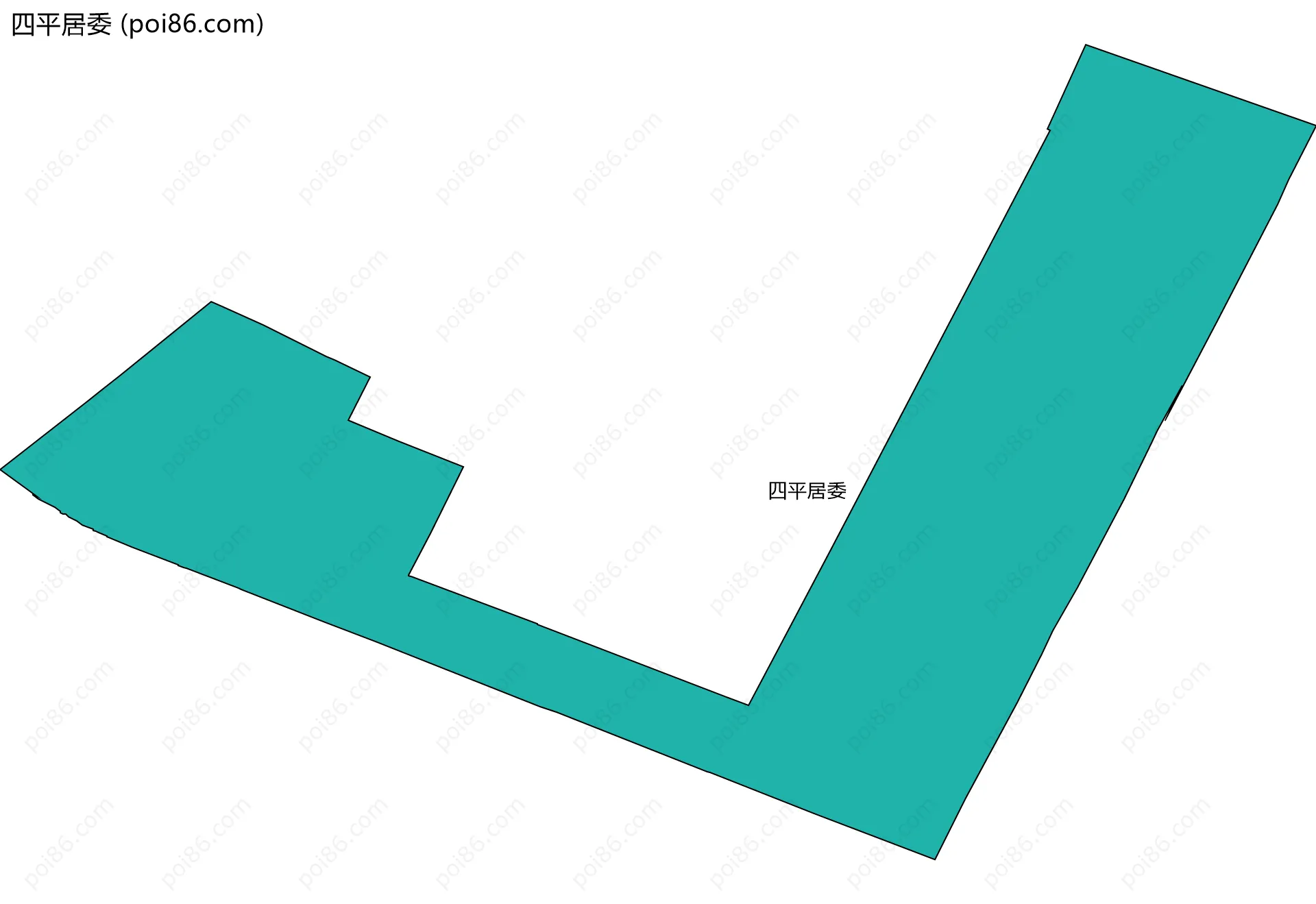 四平居委边界地图