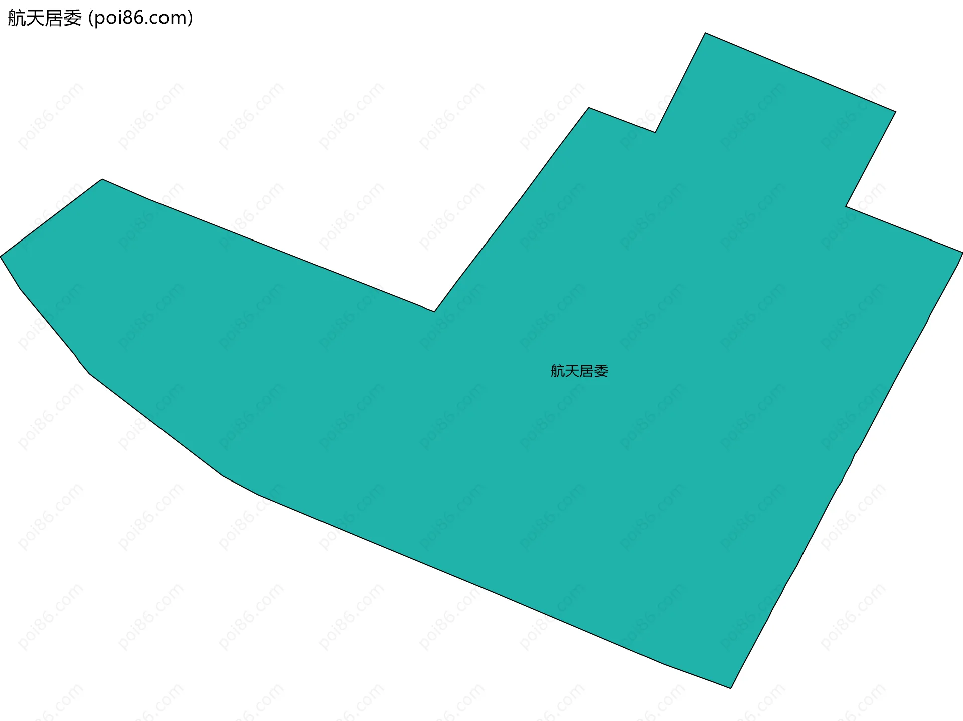 航天居委边界地图