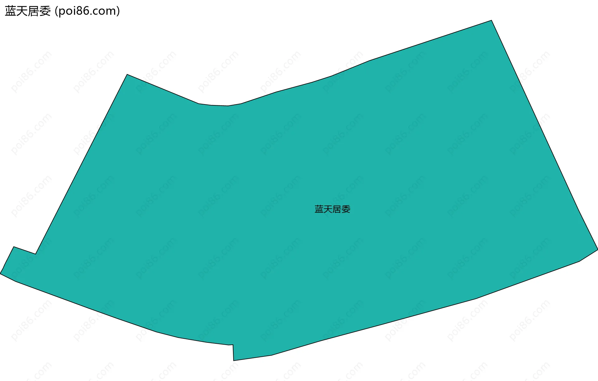蓝天居委边界地图