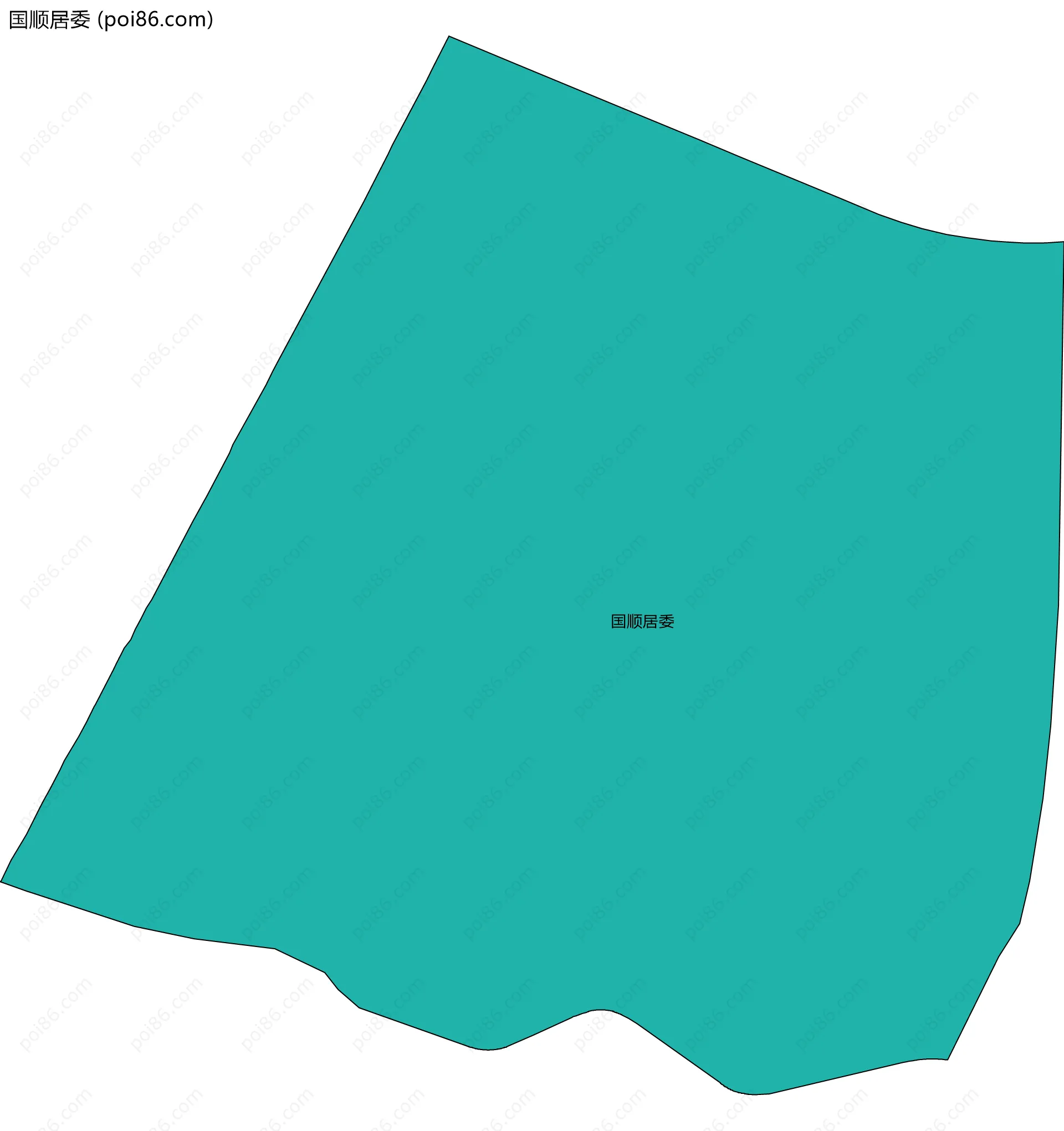 国顺居委边界地图