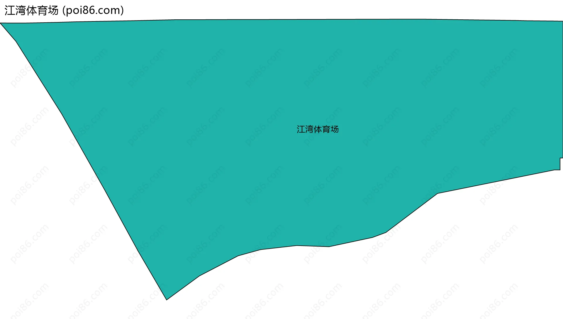江湾体育场边界地图