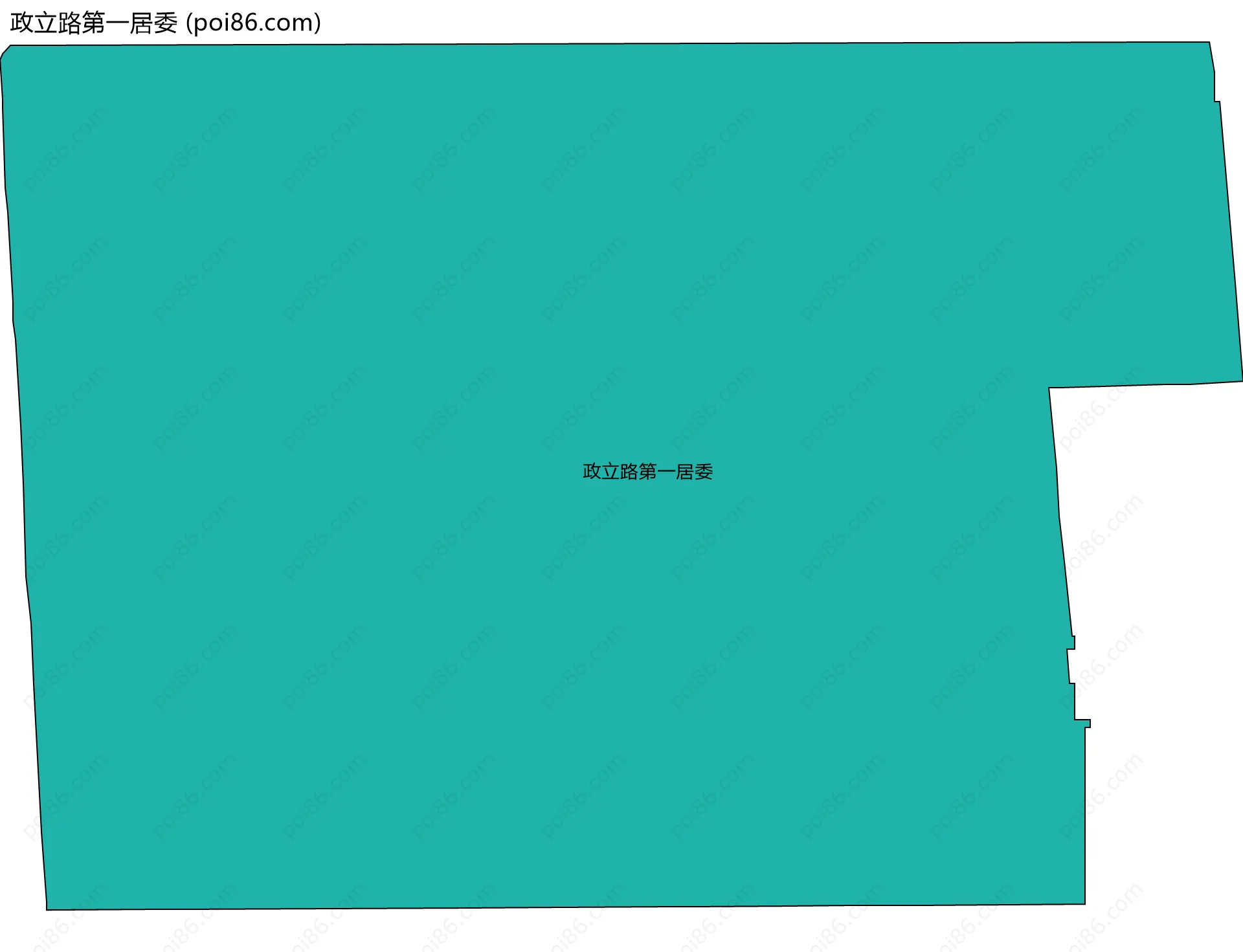 政立路第一居委边界地图