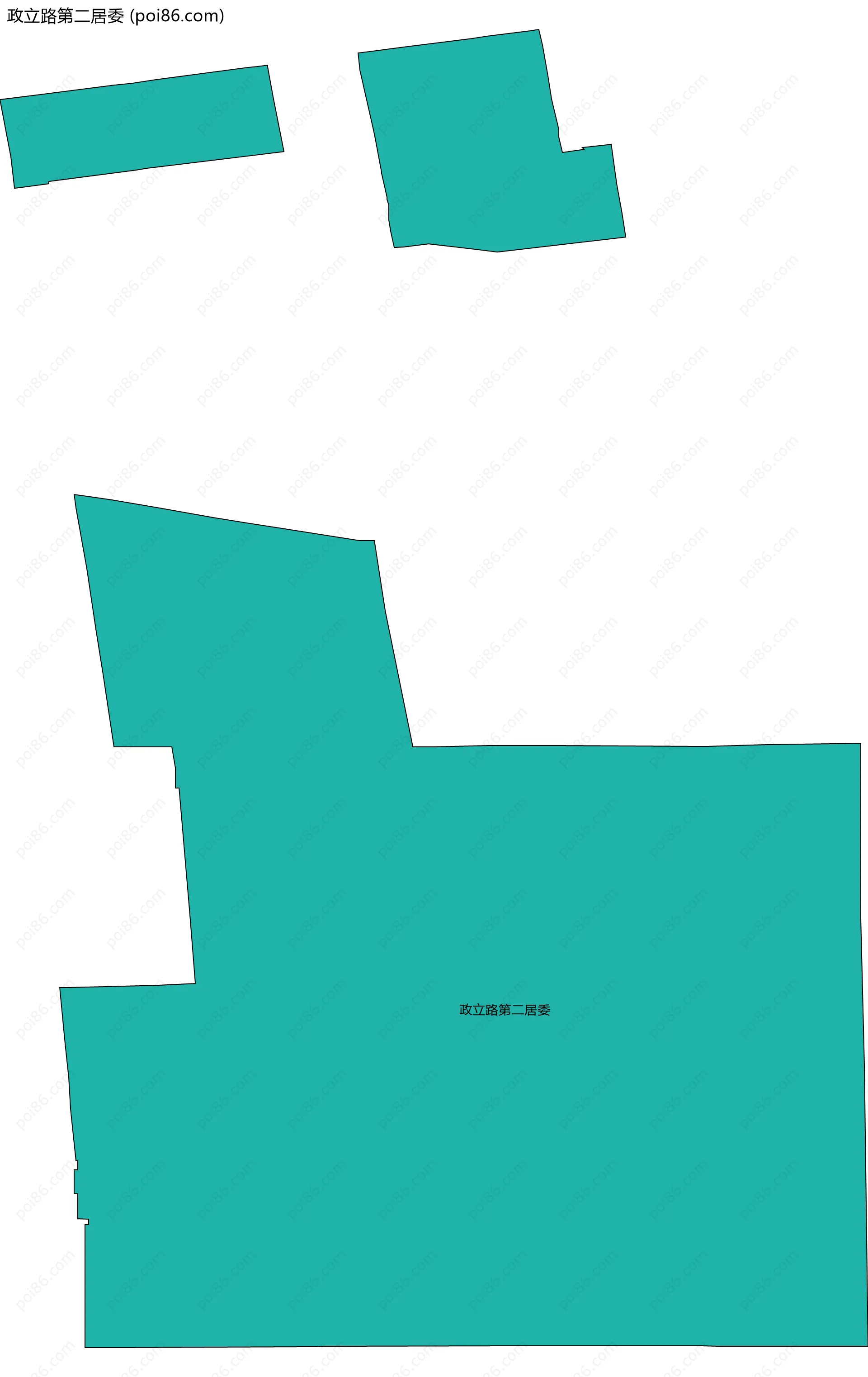 政立路第二居委边界地图