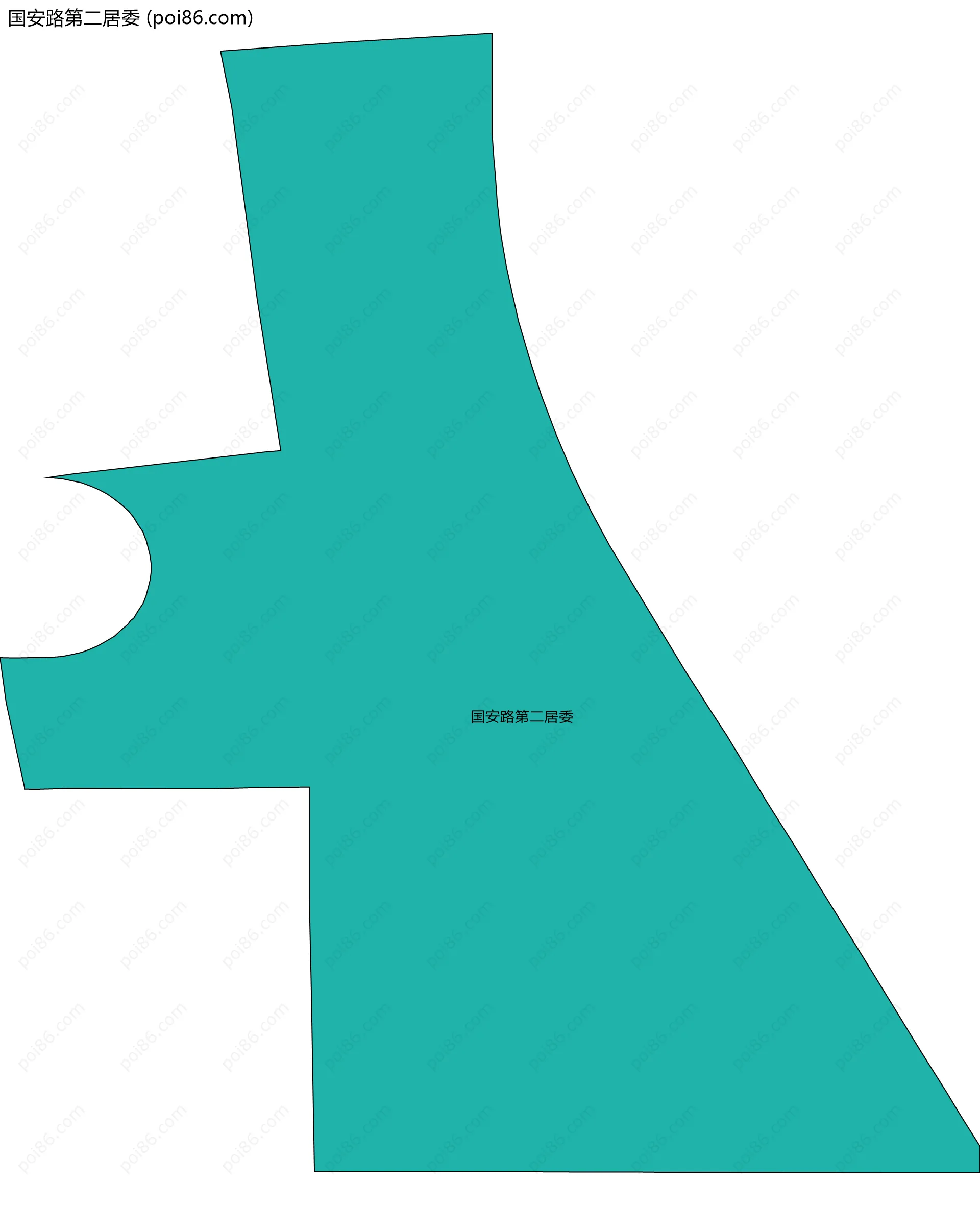 国安路第二居委边界地图