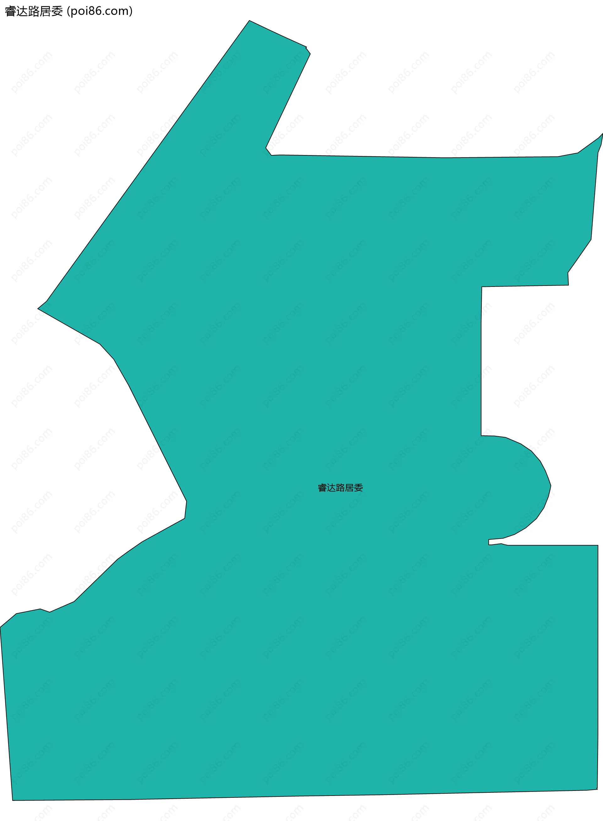 睿达路居委边界地图