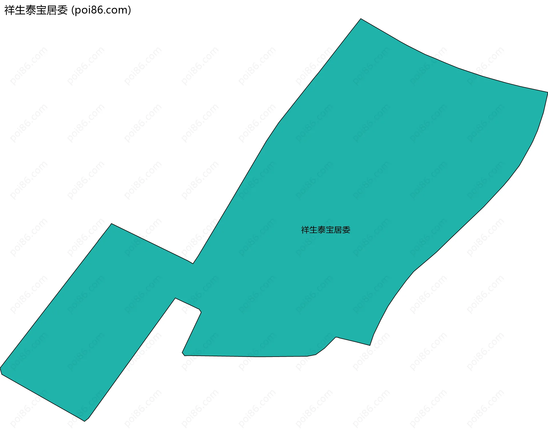 祥生泰宝居委边界地图